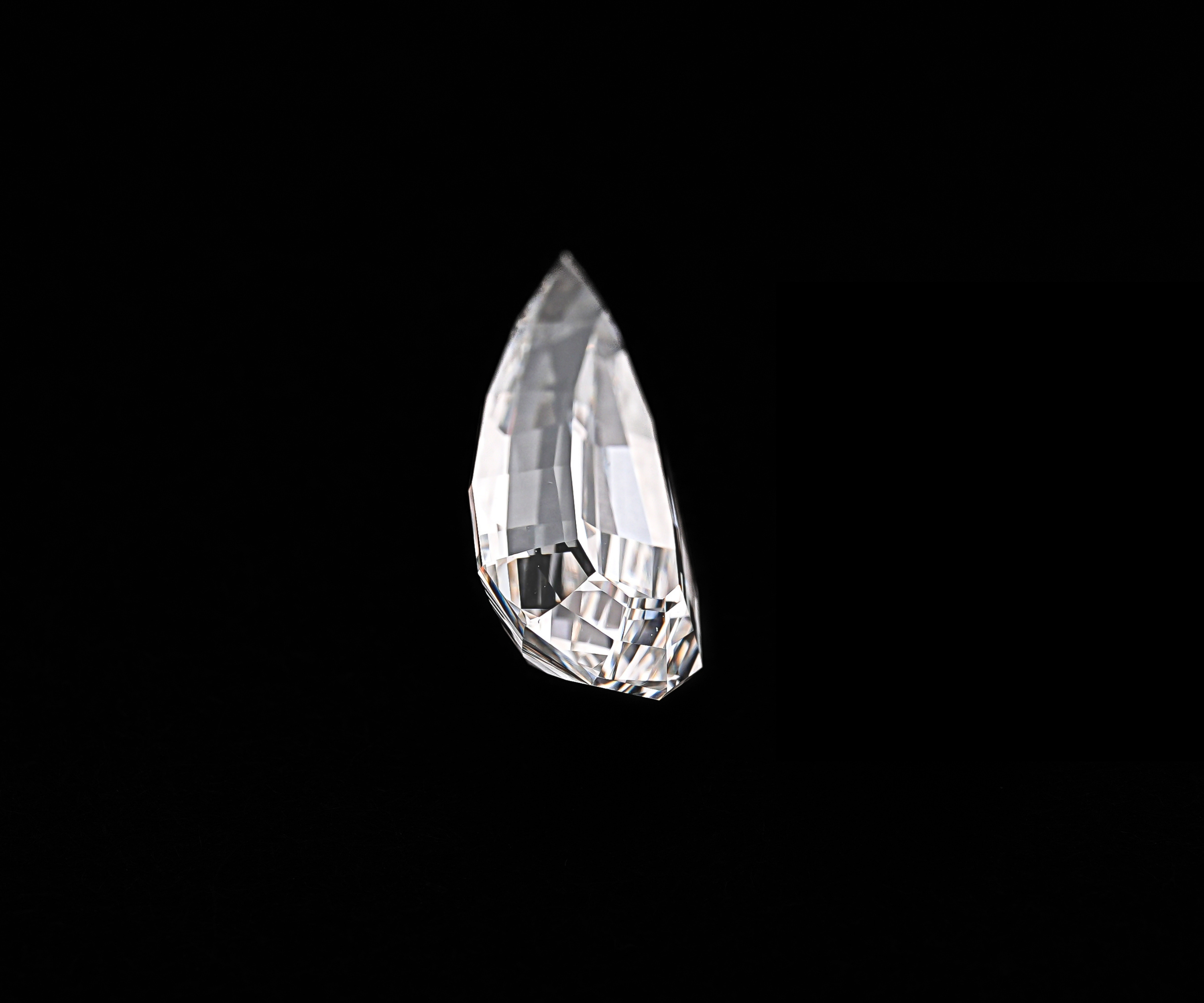 3.00 CT Step Cut Pear Lab Grown Diamond