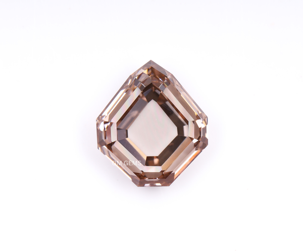 3.01 Carat Shield Cut Lab Grown CVD Diamond Fancy Champagne Color VS1 Clarity