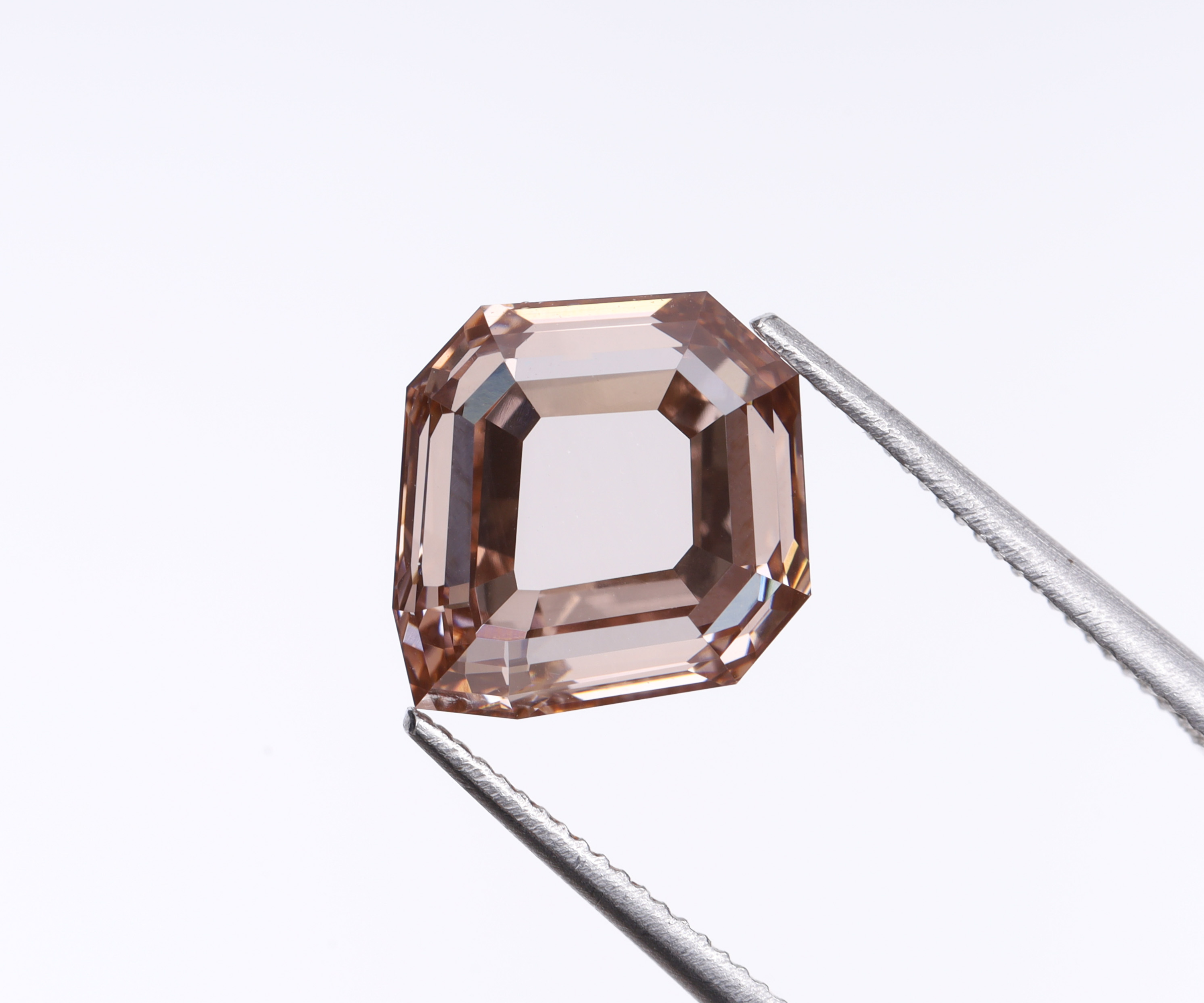 3.01 CT champagne Shield Cut Lab Grown Diamond