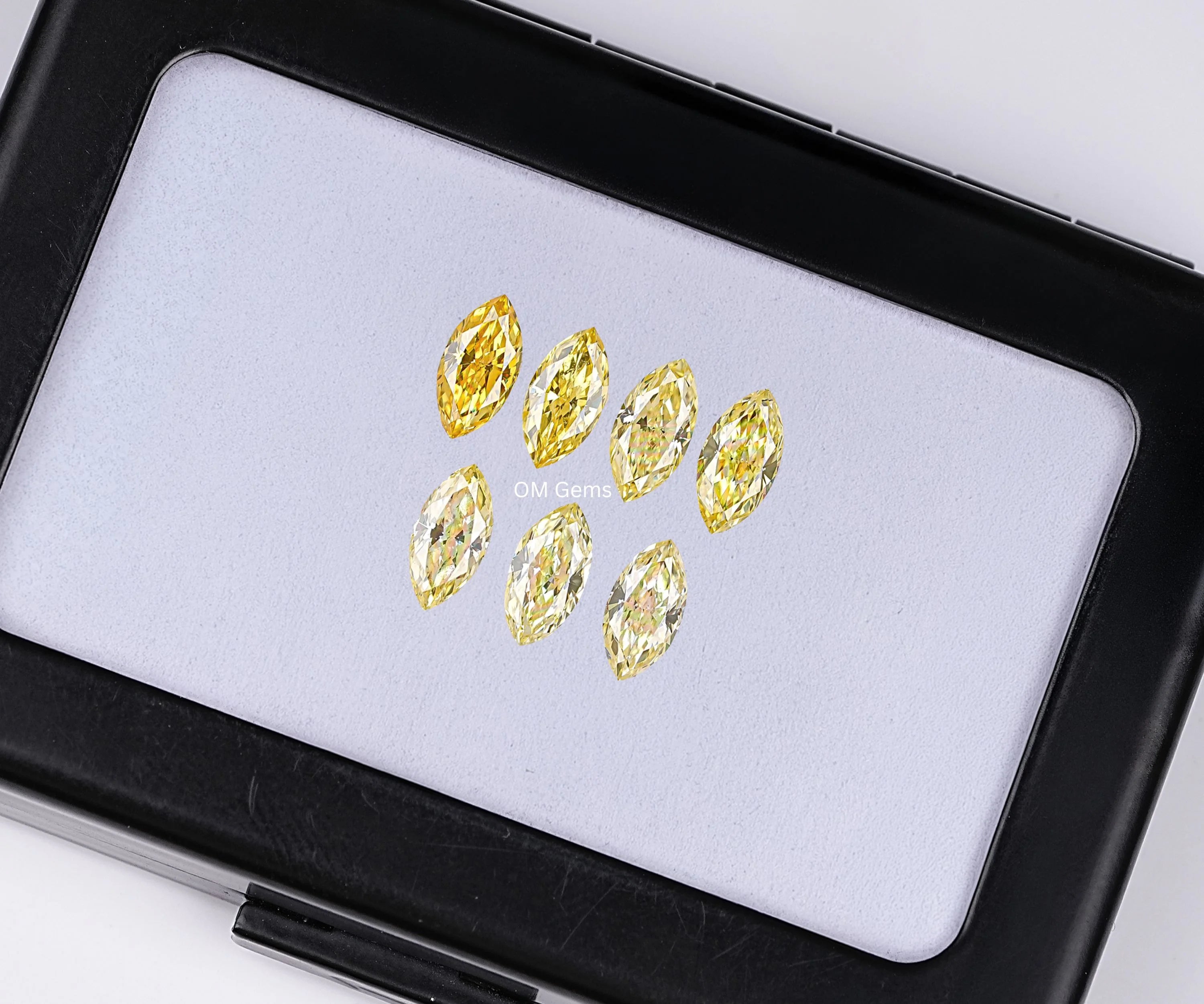 3.0 x 1.50 Yellow Marquise Cut Melee Diamond
