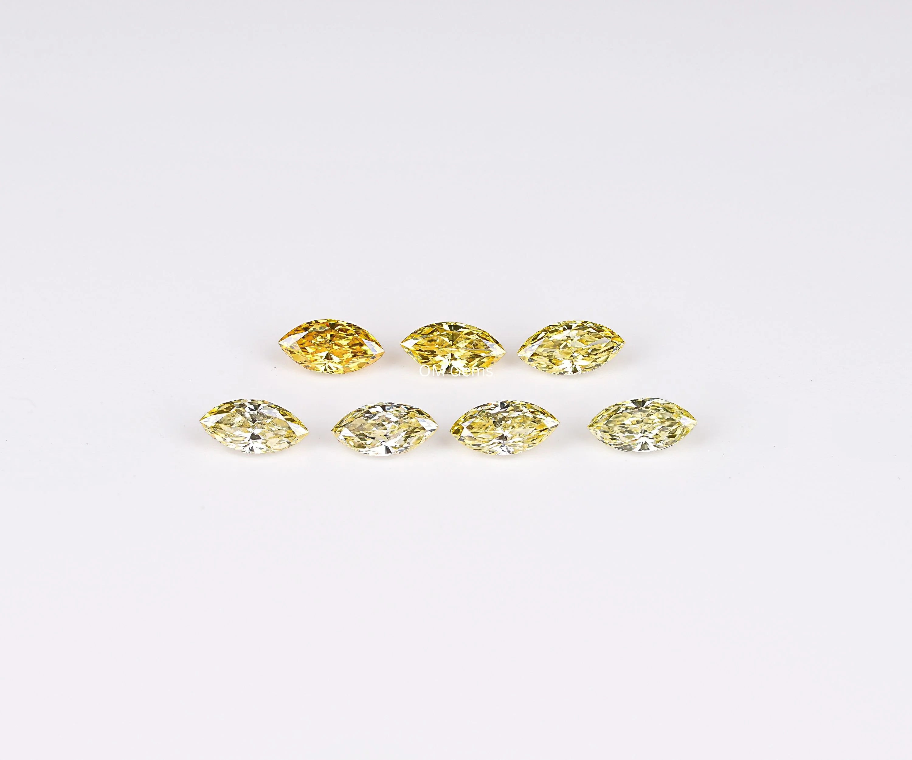 3.0 x 1.50 Yellow Marquise Cut Melee Diamond