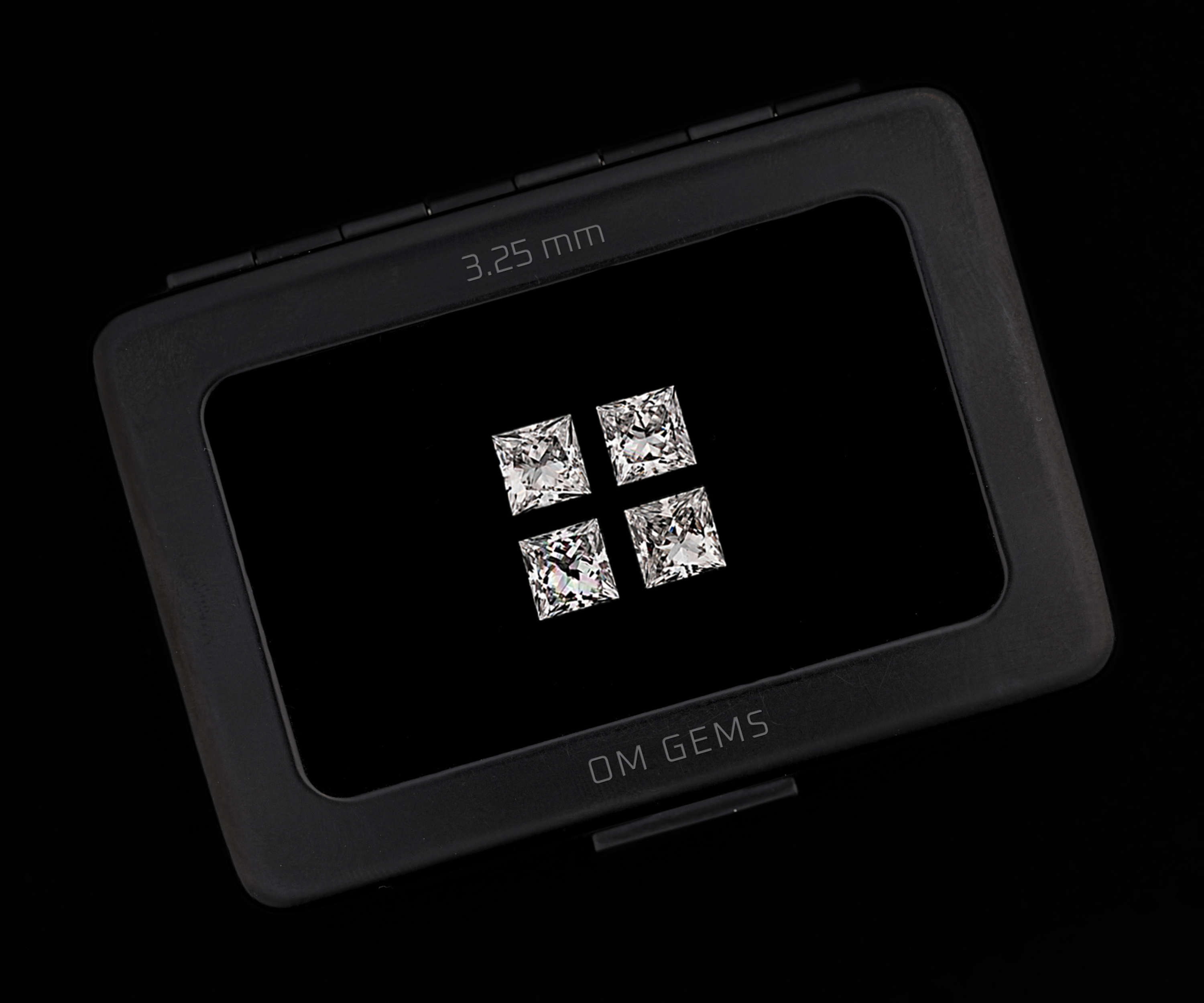 3.25 MM Princess Cut Lab Grown Loose Diamonds