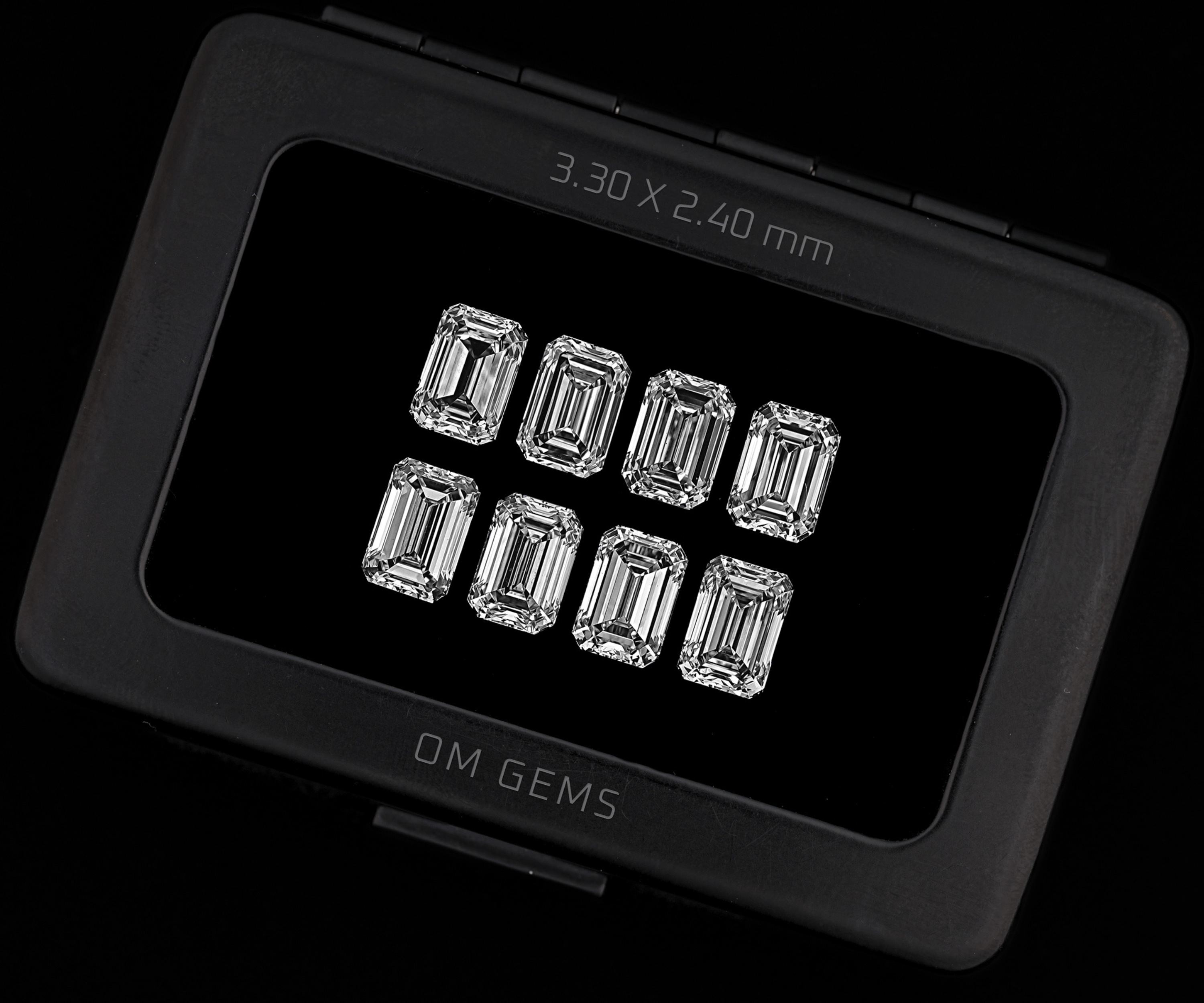 3.3 X 2.4 MM Lab Grown Emerald Cut Loose Diamonds