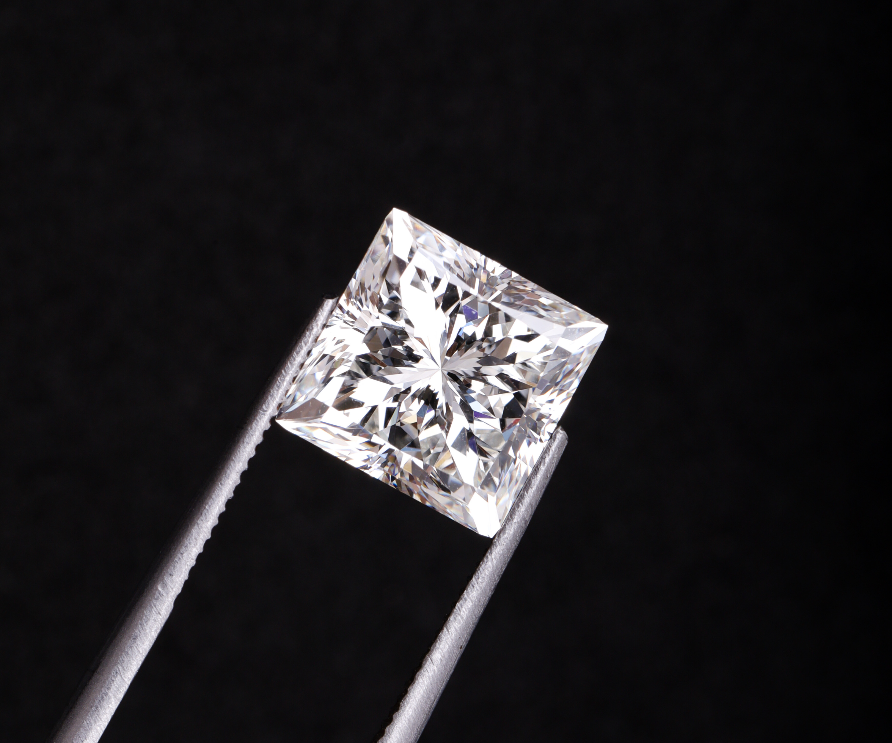 3.47 CT Princess Cut Loose Lab Grown Diamond