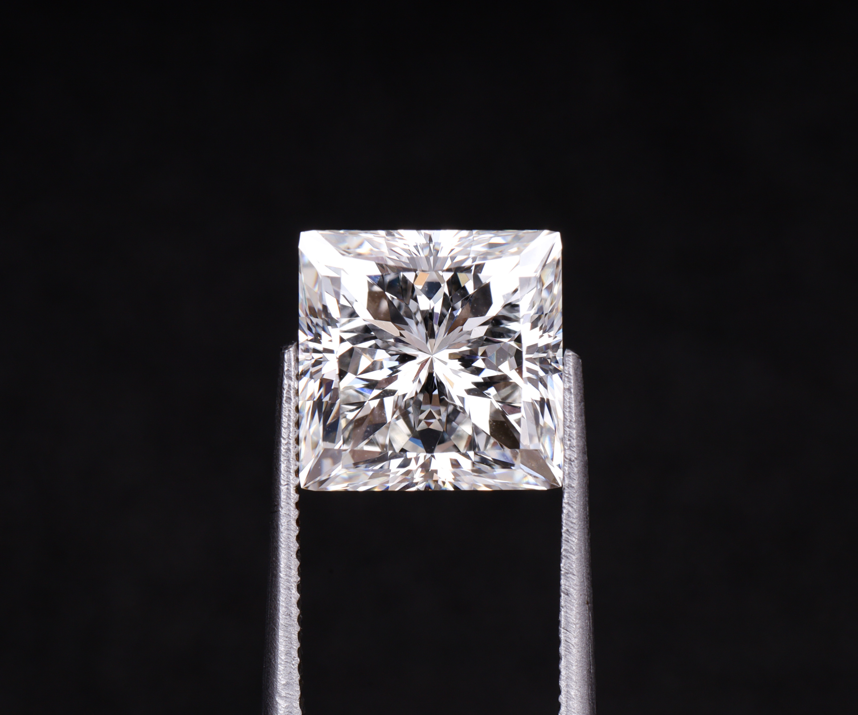 3.47 CT Princess Cut Loose Lab Grown Diamond