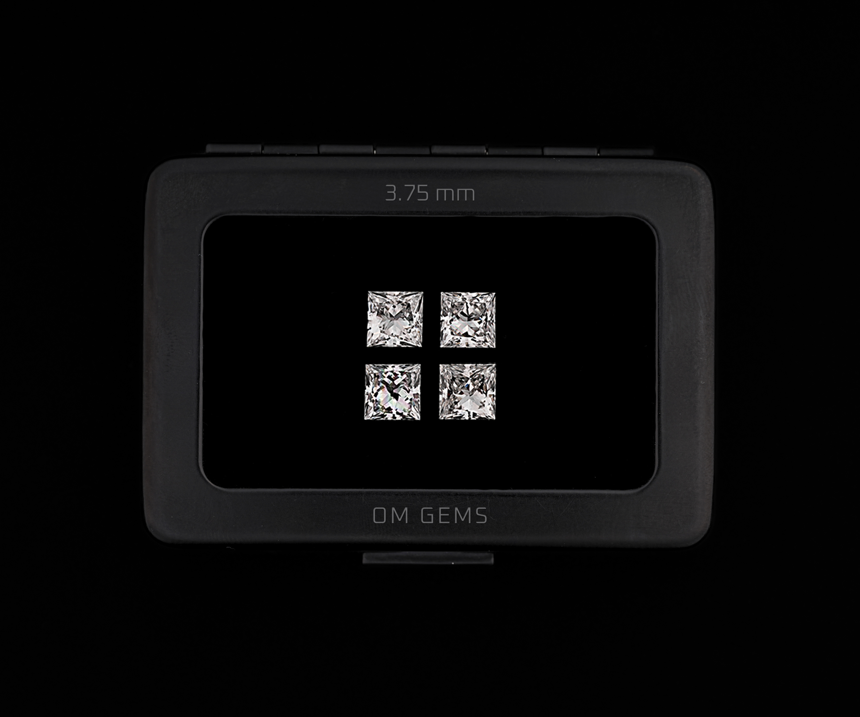 3.75 MM Princess Cut Lab Grown Loose Diamonds