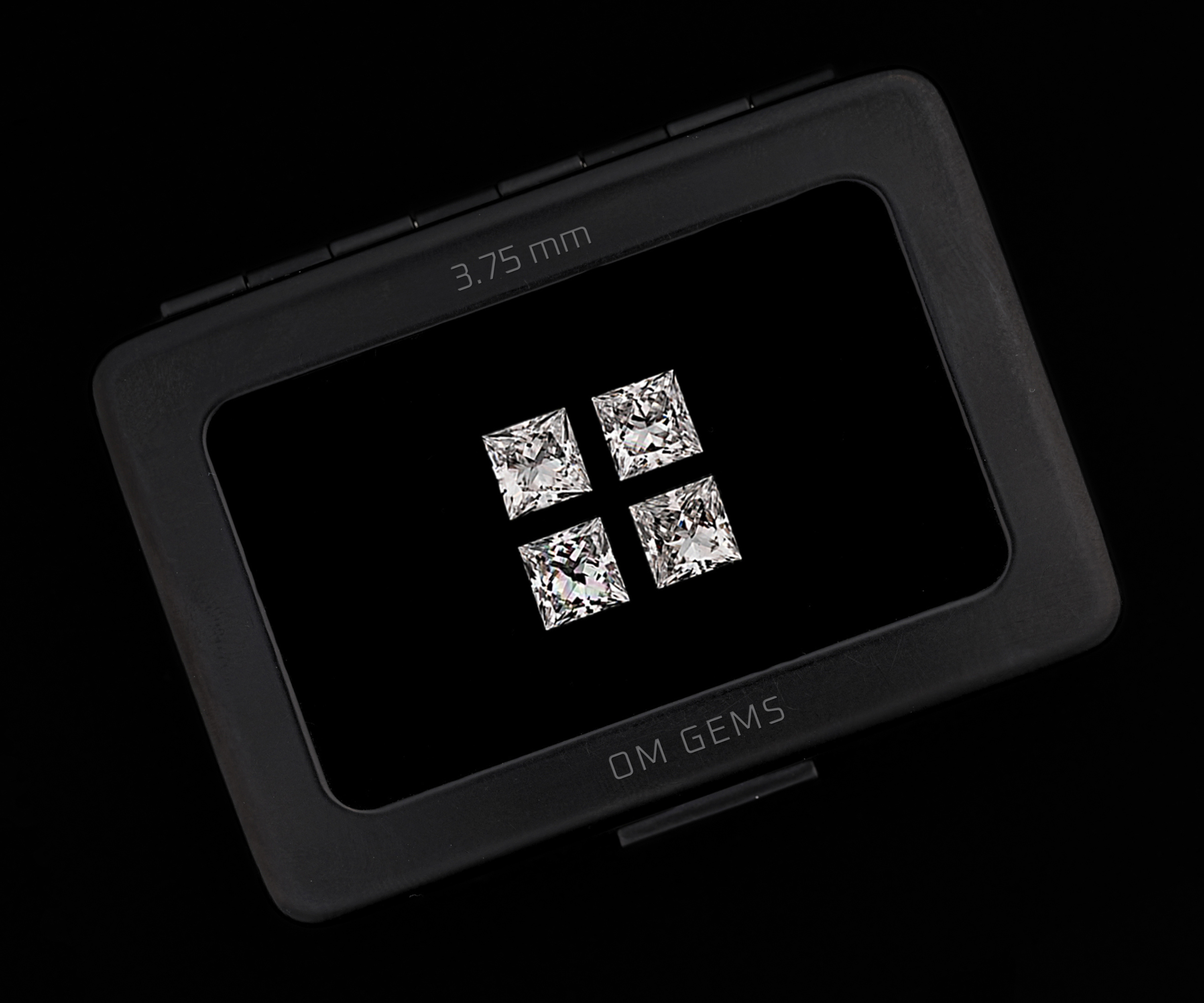 3.75 MM Princess Cut Lab Grown Loose Diamonds