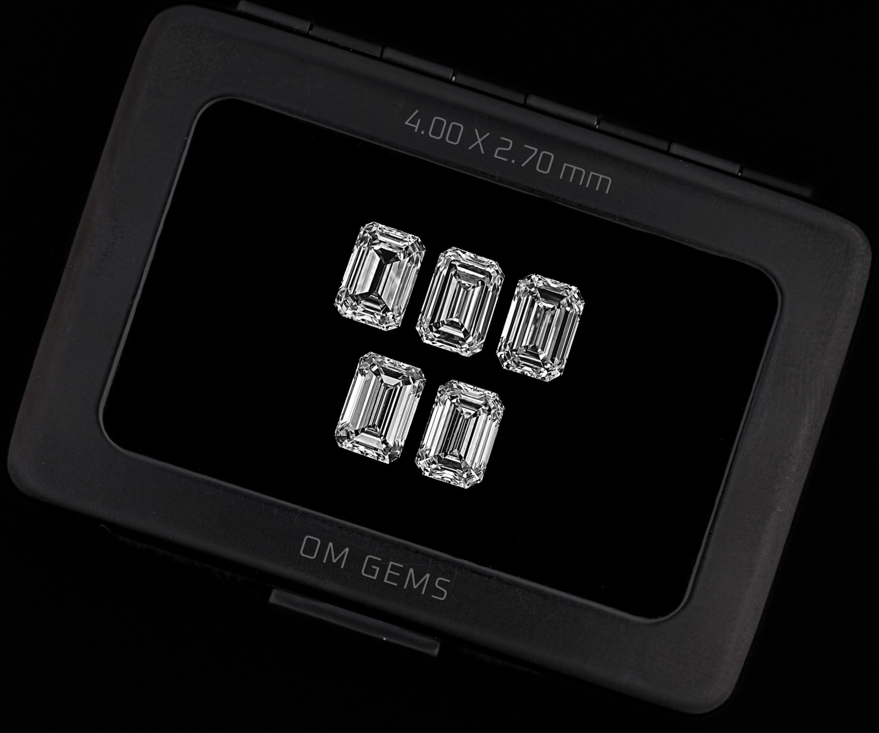 4.0 X 2.7 MM Emerald Cut Lab Grown Loose Diamonds