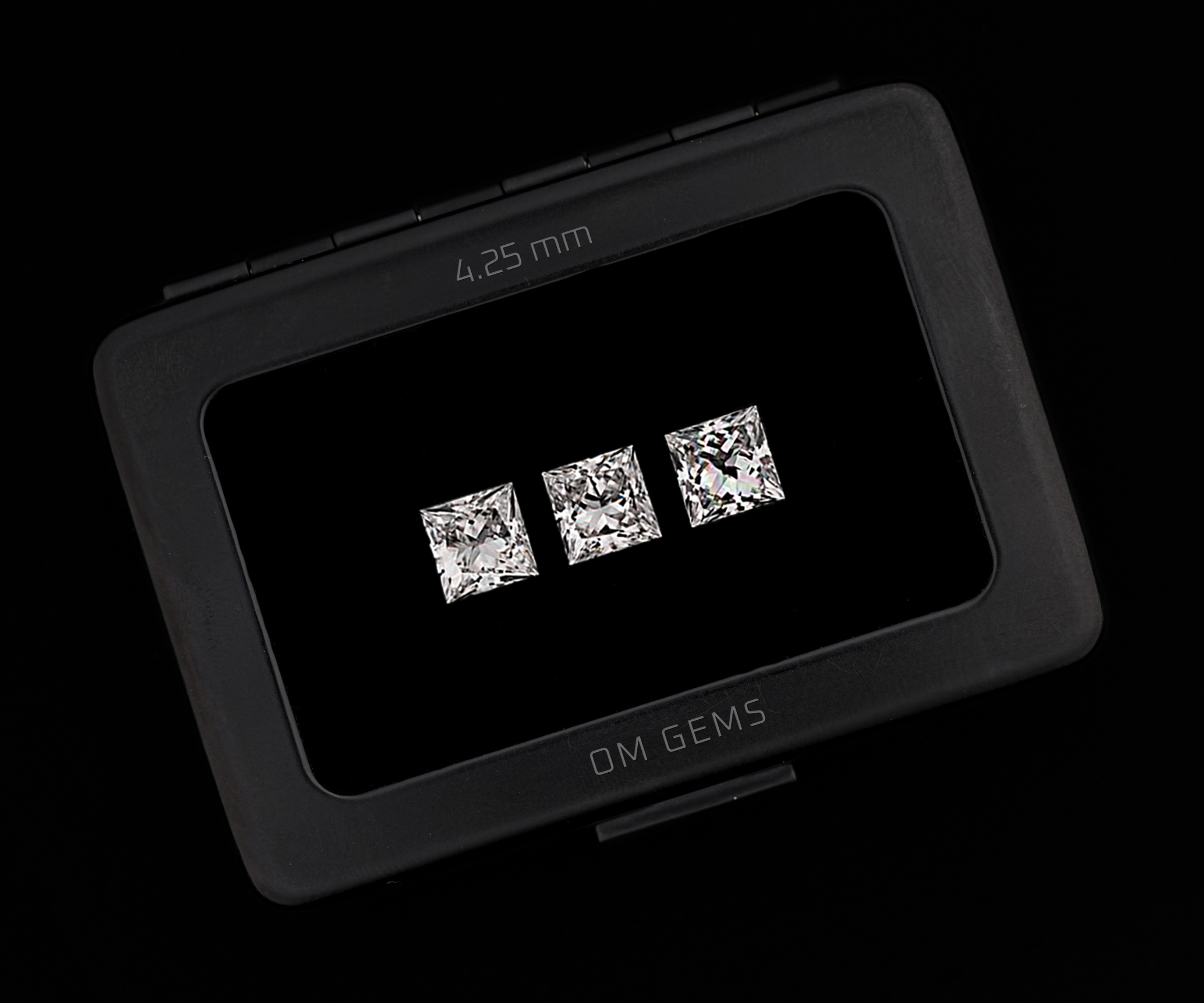 4.25 MM Princess Cut Lab Grown Loose Diamonds