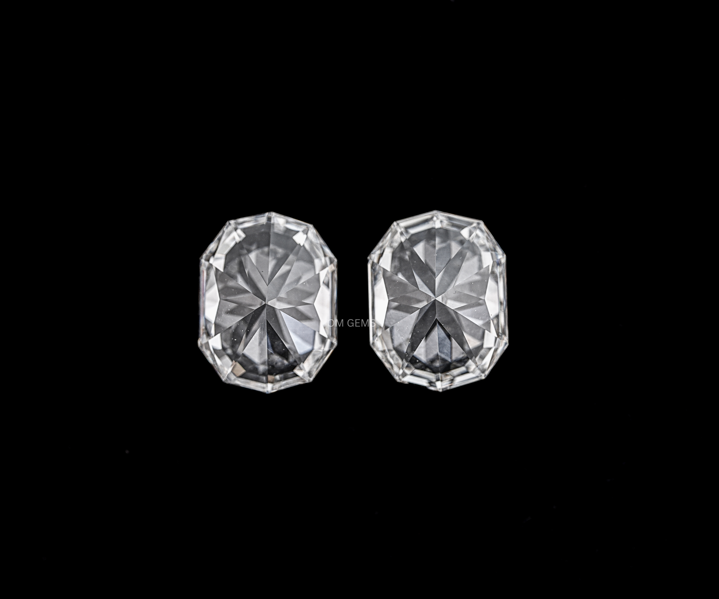 Matching Pair Of Oval Sep Cut Lab Grown Diamond