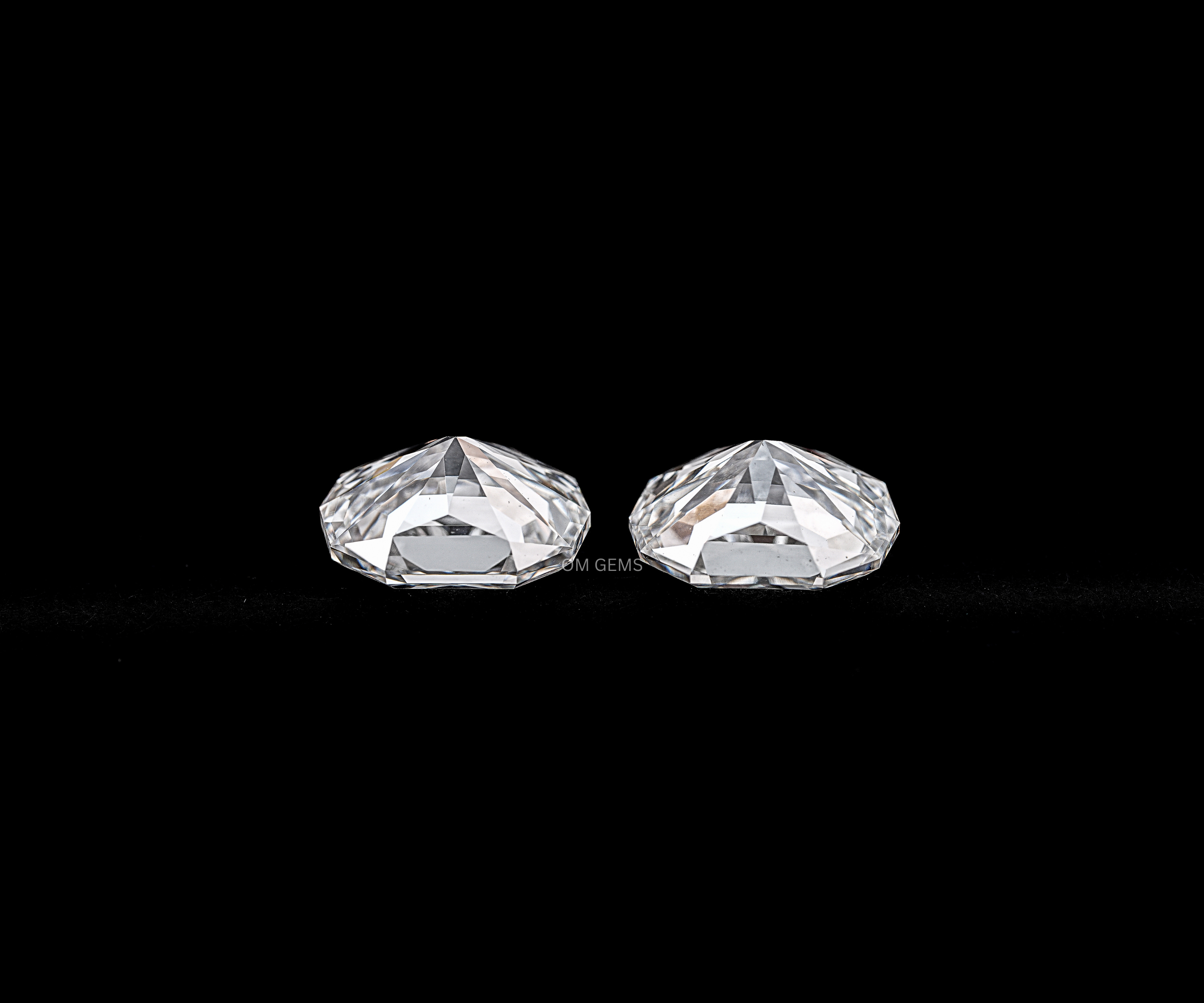 9.0 X 7.0 MM Step Cut Oval Lab Grown Diamond Matching Pair