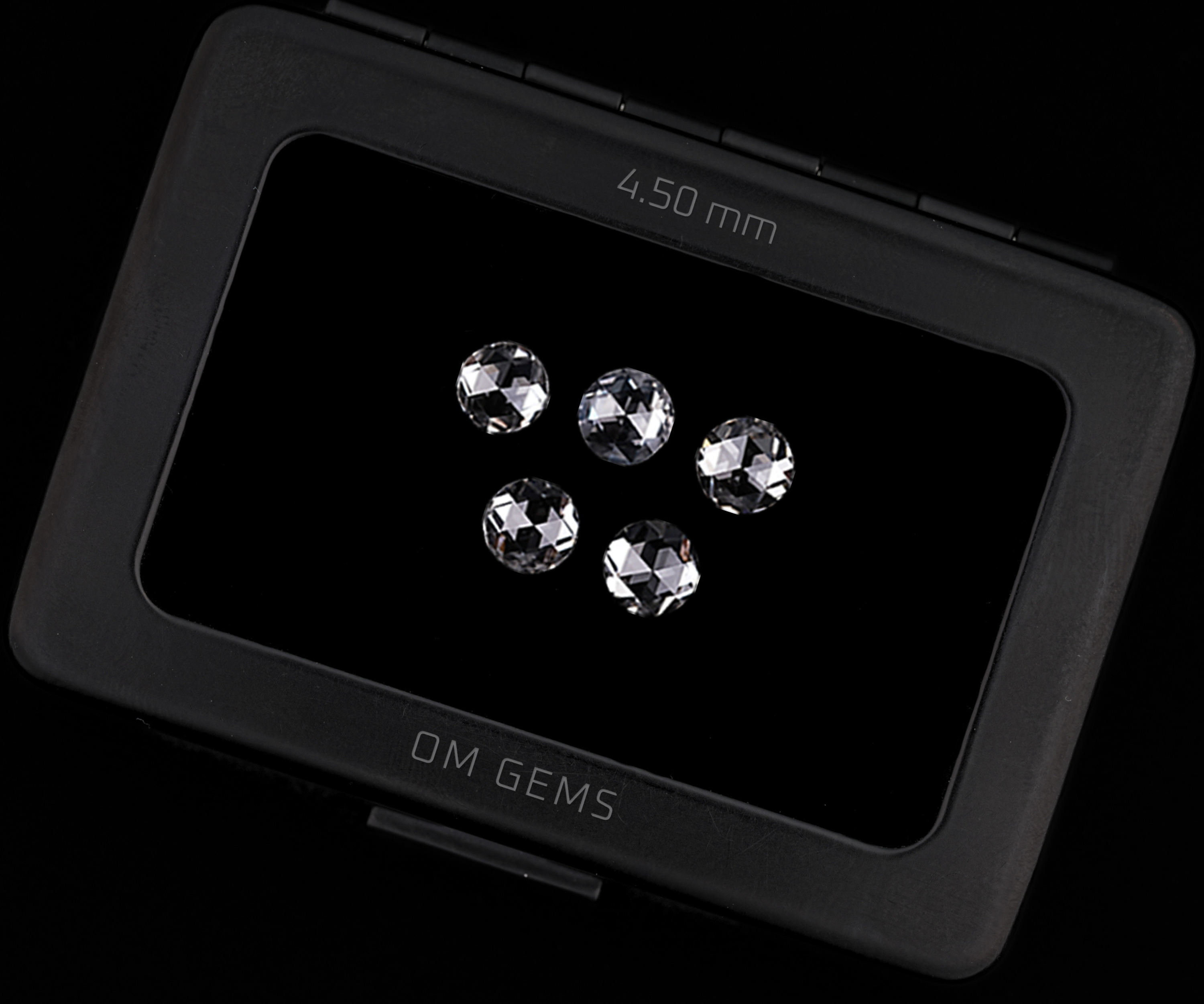 4.50 MM Round Rose Cut Lab Diamond Loose Diamonds