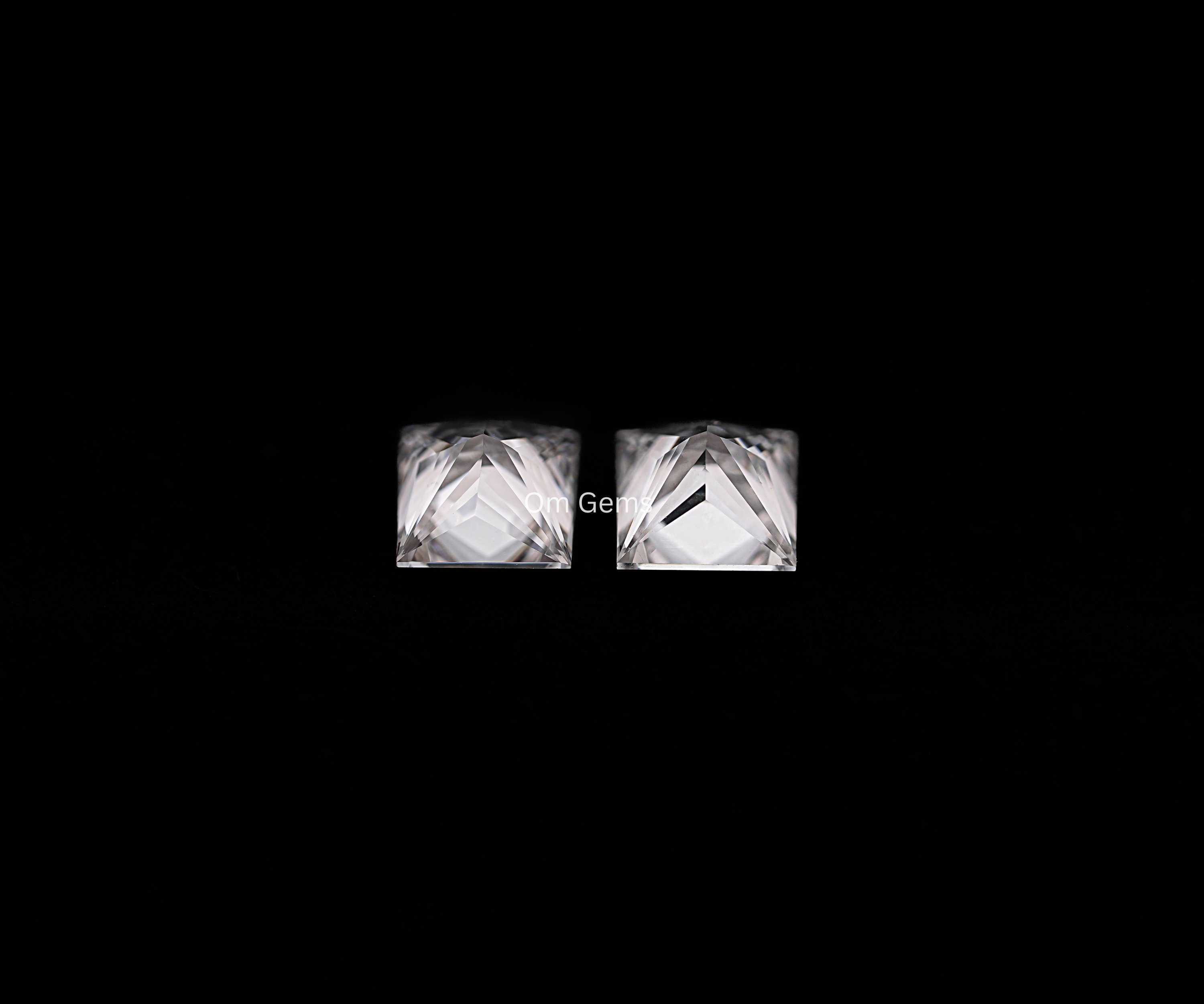 4.75 MM Princess Cut Lab Grown Diamond Matching Pair