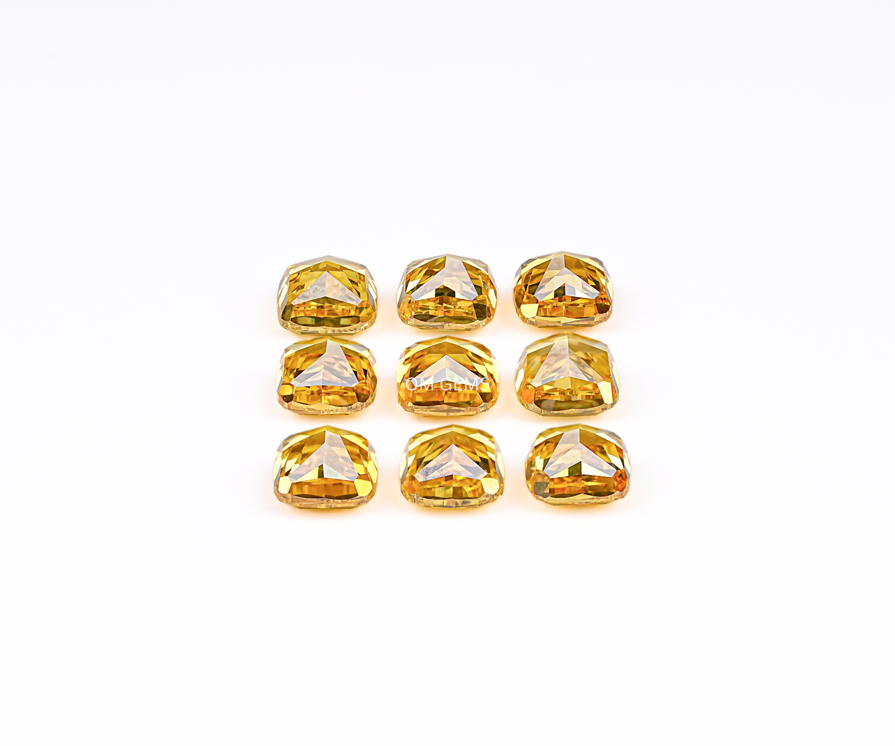 Yellow cushion Lab Grown Diamond
