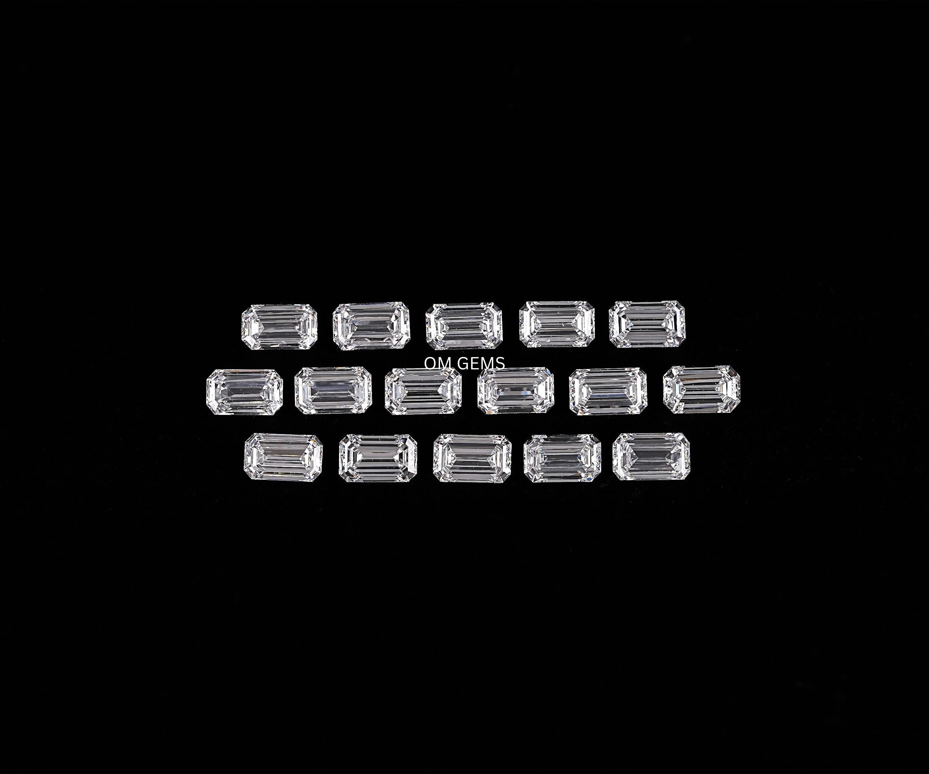 5.0 x 3.0 MM Emerald Shaped Lab Grown Melee Diamond