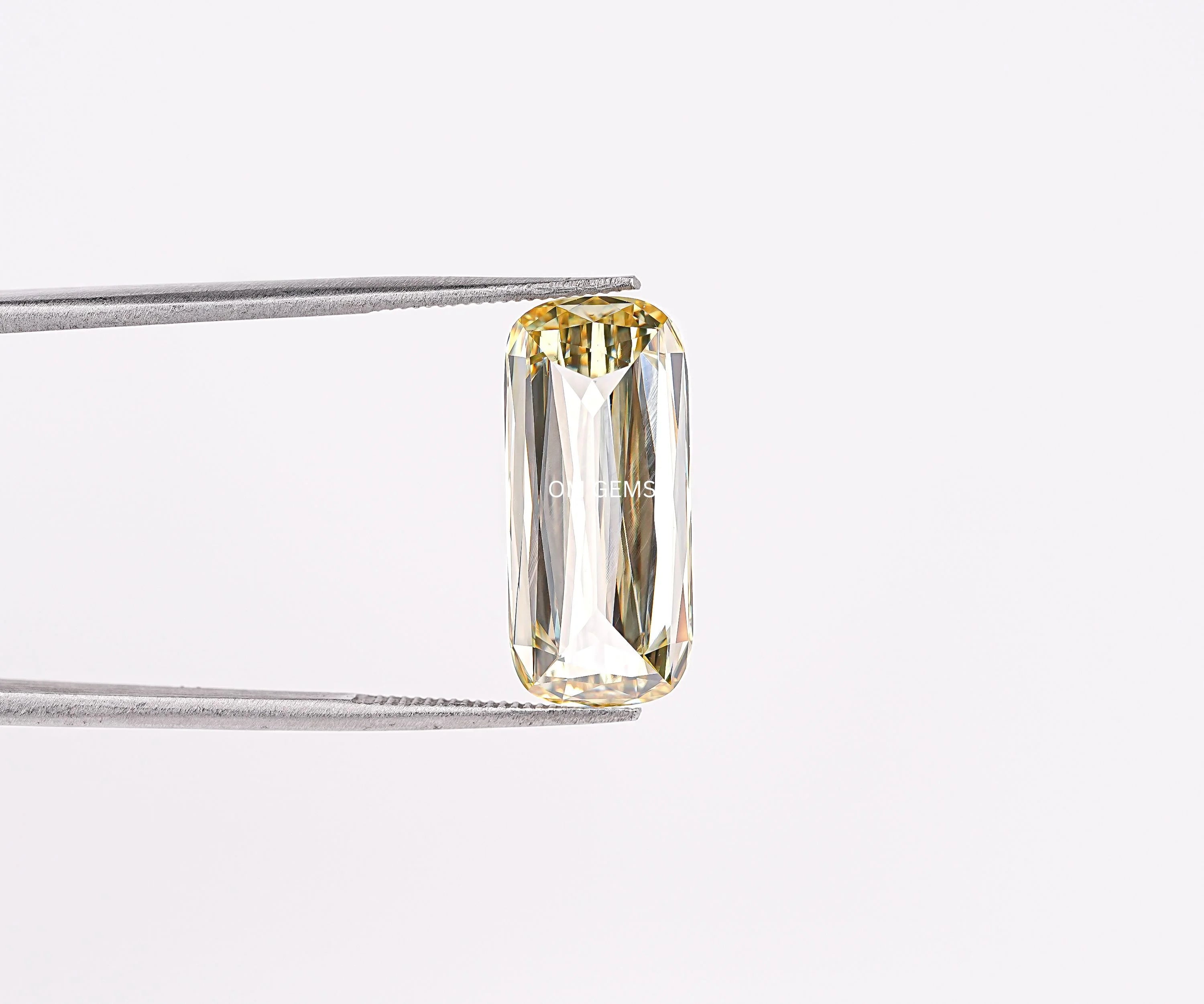 5.15 CT Ashoka Criss Cross Cut Fancy Yellow Diamond