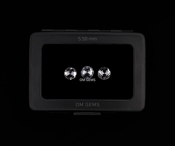 5.50mm Round Rose Cut Lab Grown Loose Melee Diamond