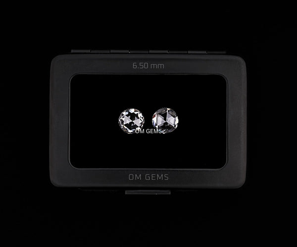 6.50mm Round Rose Cut Melee Loose Lab Grown CVD Diamond E Color VVS Clarity