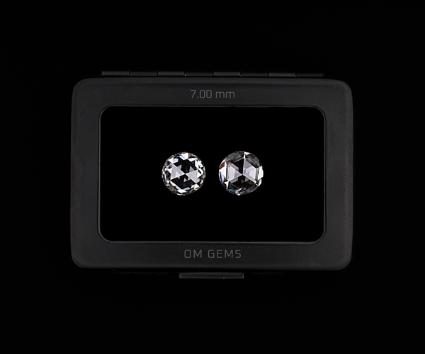 7.00mm Lab Created Round Rose Cut Melee Diamonds