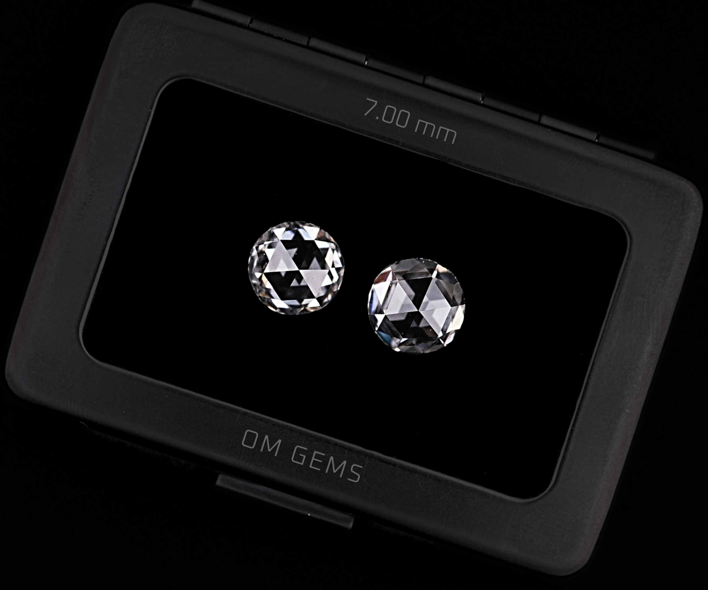 7.0 MM Round Rose Cut Lab Diamond Loose Diamonds