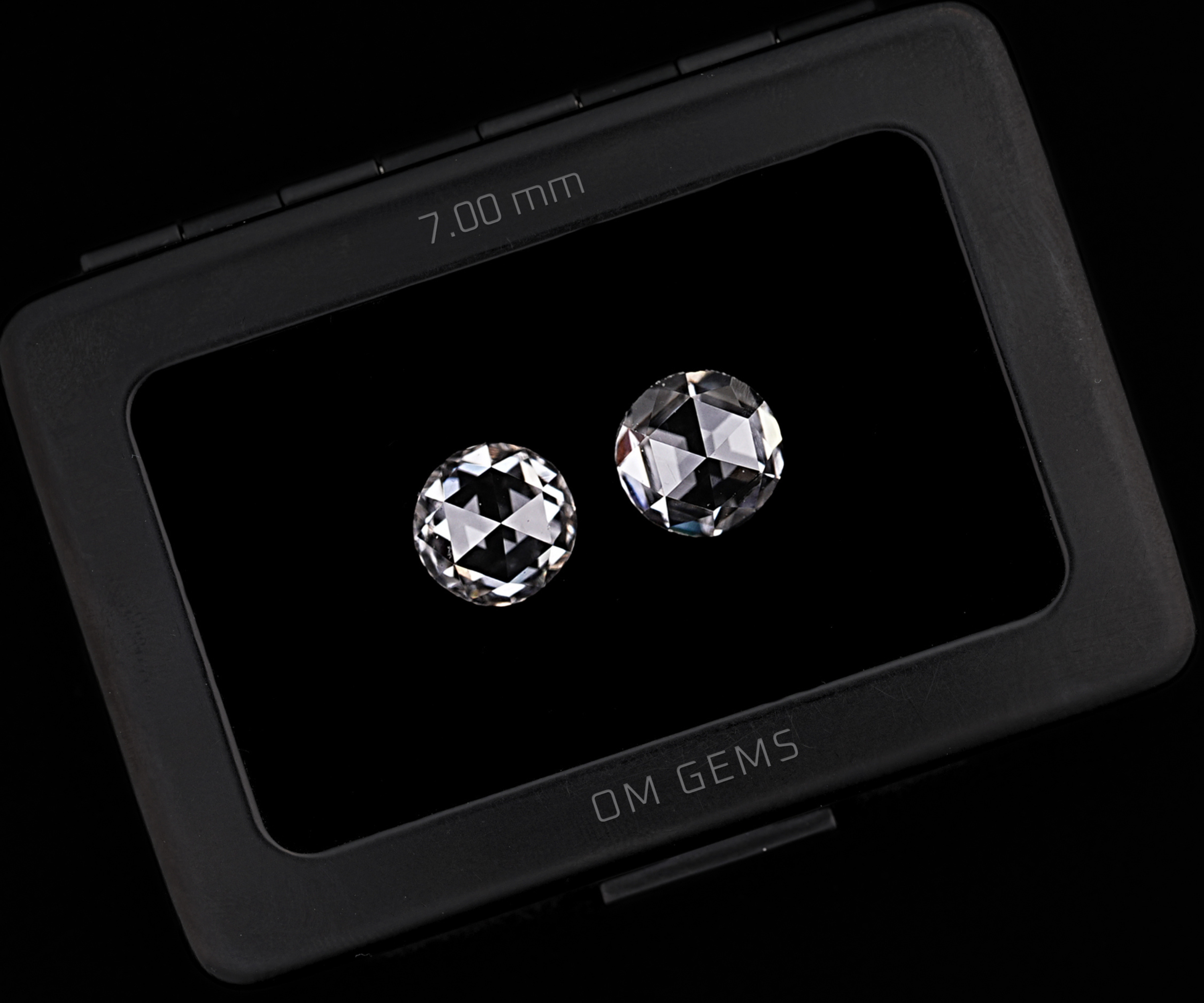 7.0 MM Round Rose Cut Lab Diamond Loose Diamonds