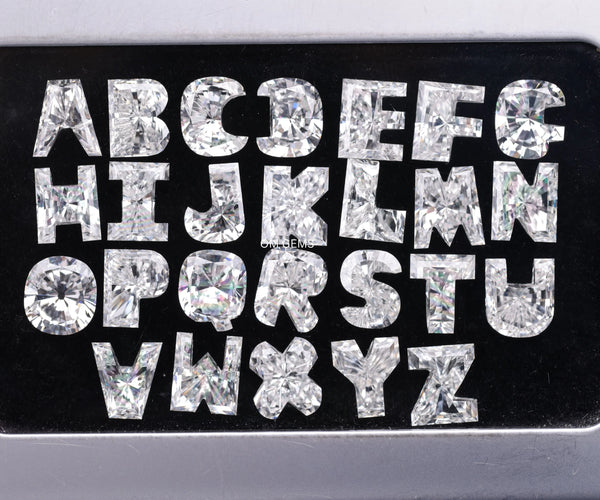 Alphabet Shape Brilliant Cut Lab Grown Initial Diamond A to Z
