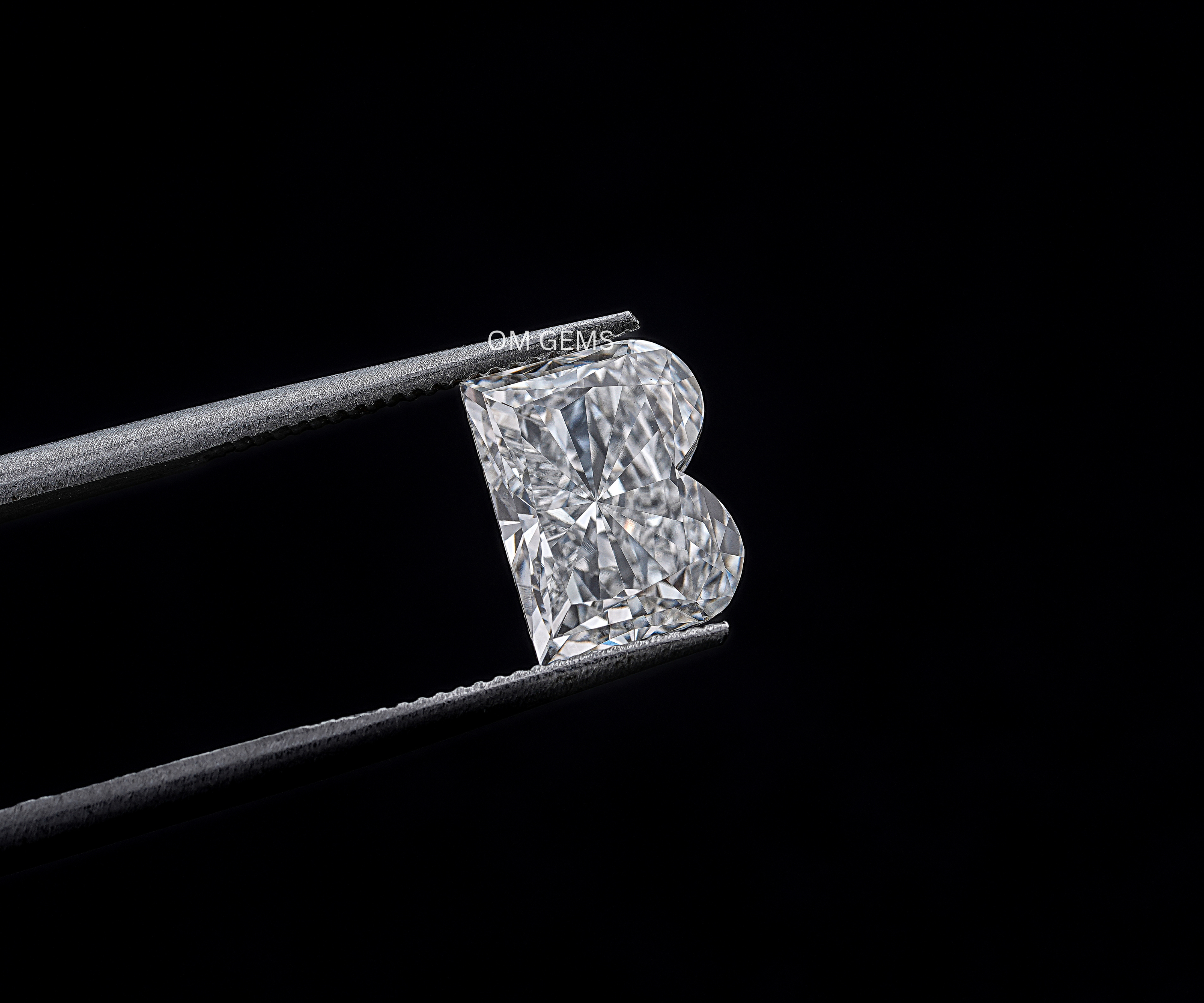 B Alphabet Lab Grown Loose Diamond