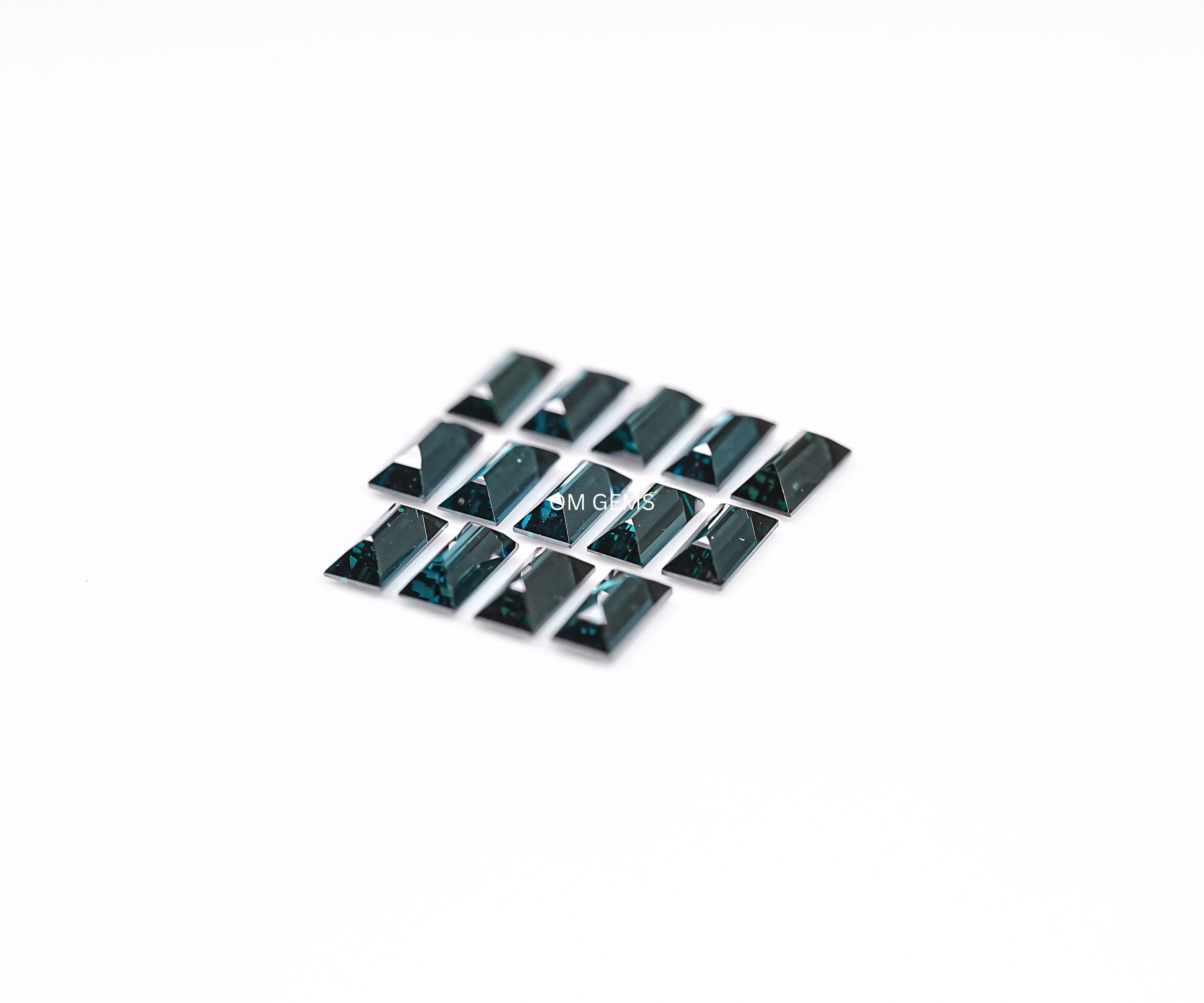 Blue Baguette Cut Lab Grown Melee Diamond