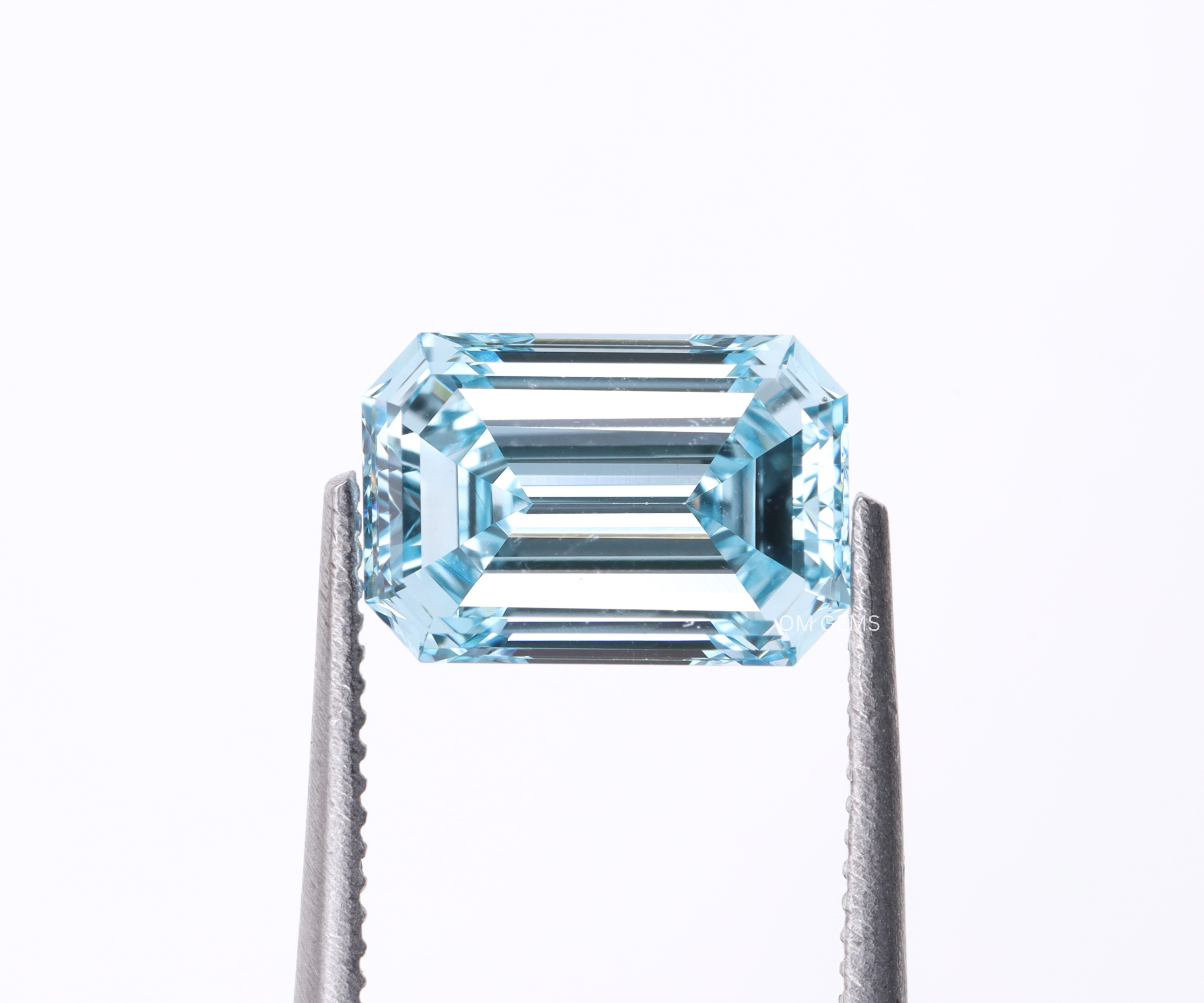 1.24 CT Blue Emerald Lab Grown Diamond With VVS Clarity