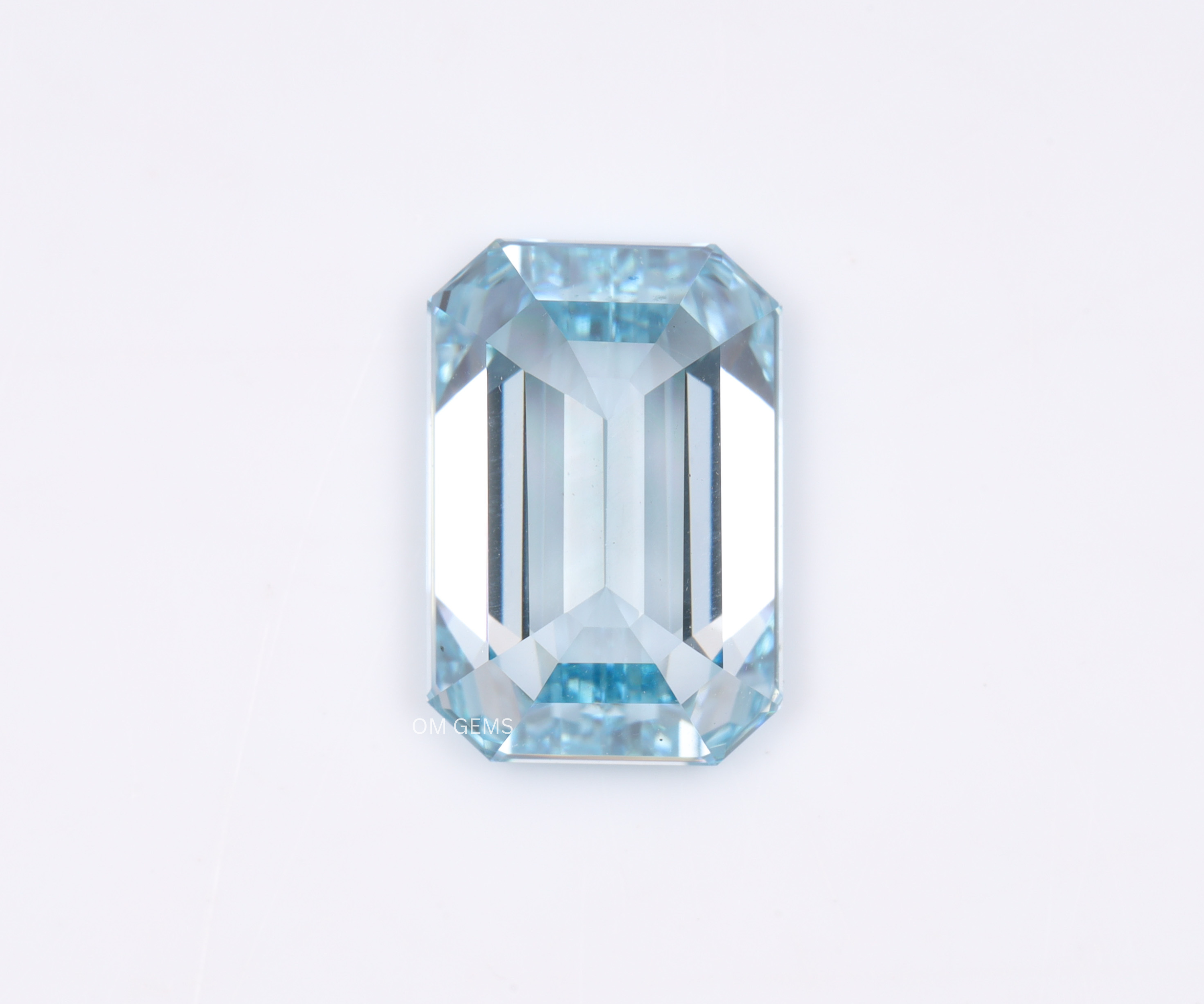 Certified Blue Oval Cut Lab Grown Diamond