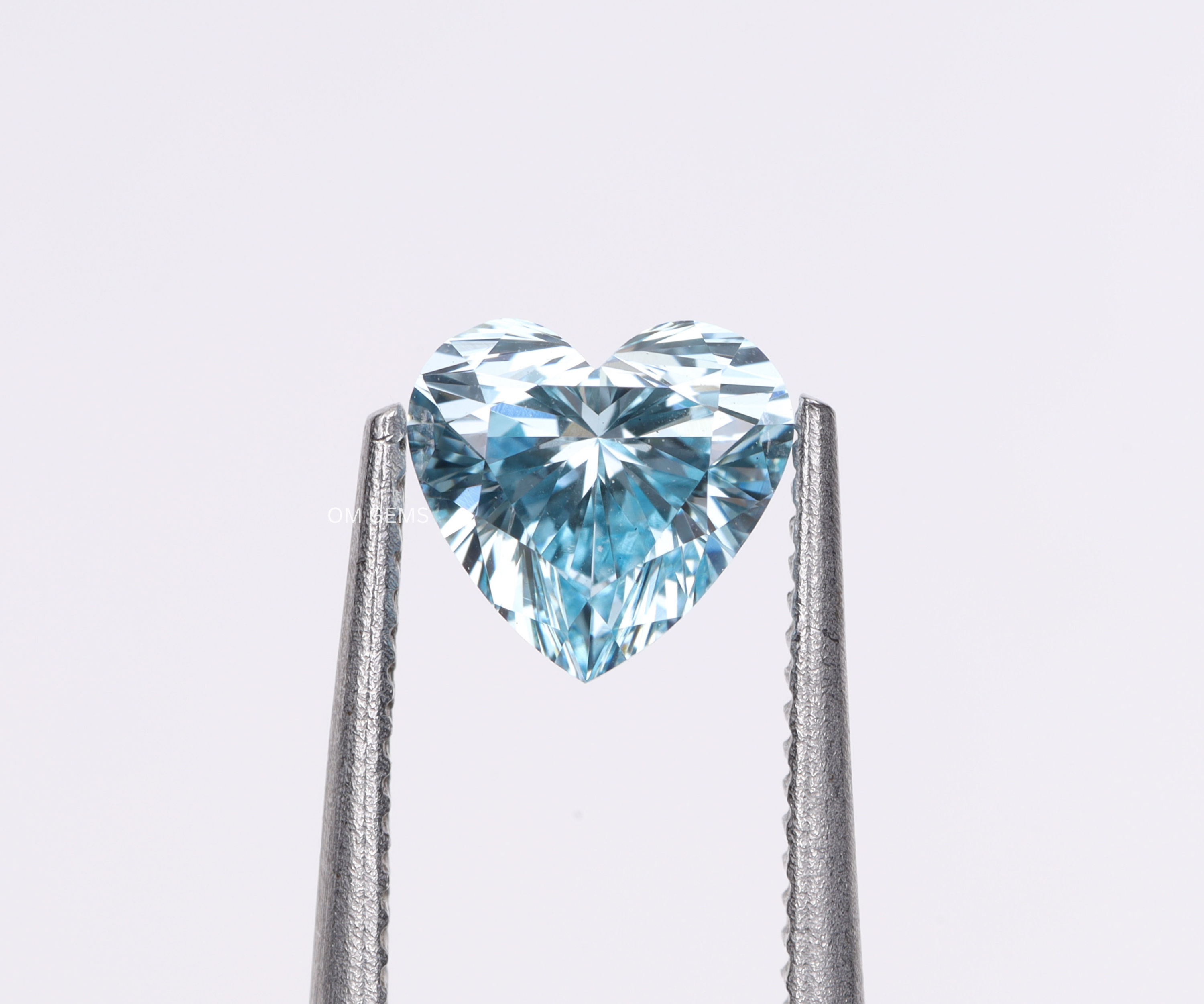 Lab Grown Blue Heart Diamond