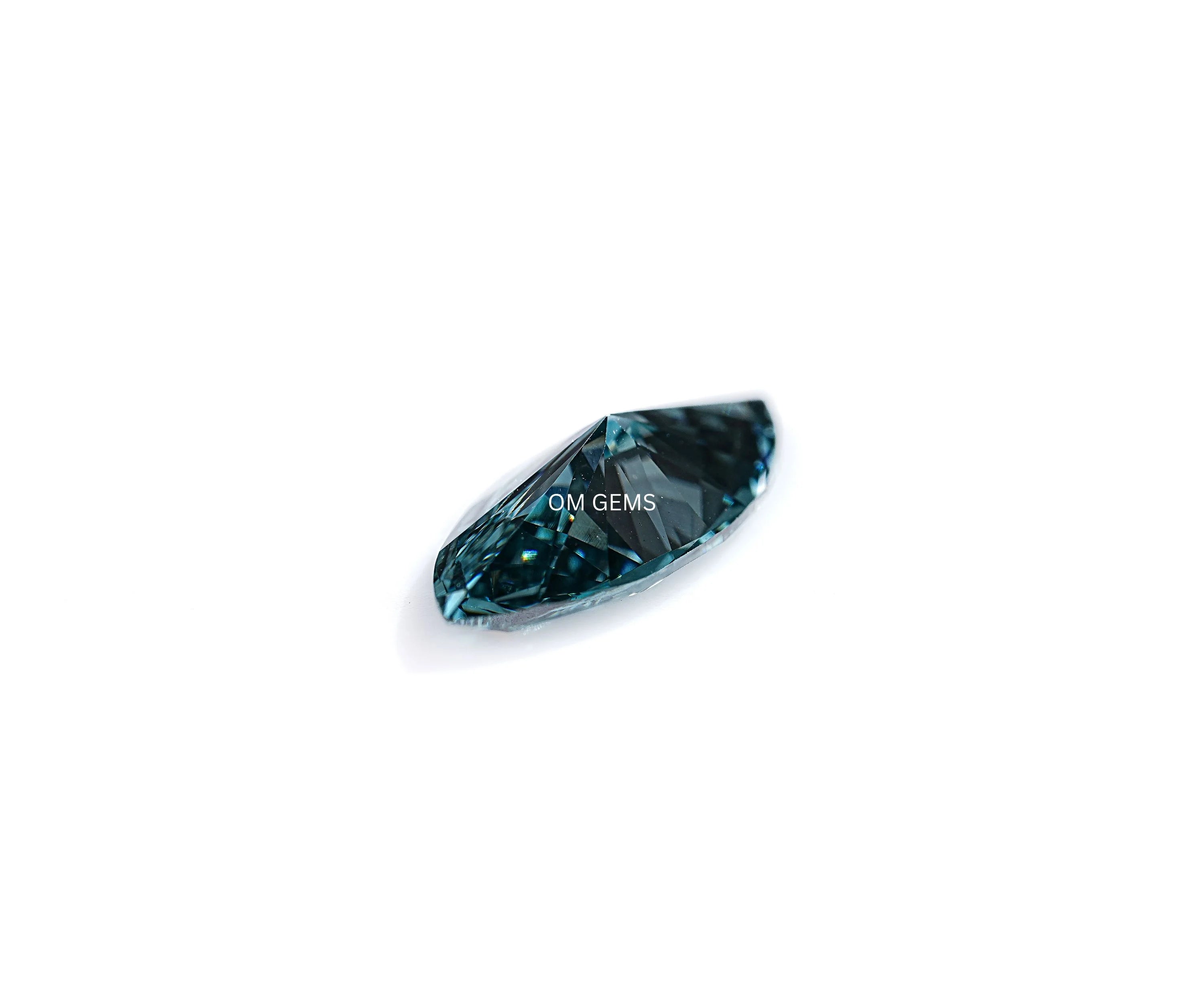 Blue Marquise Cut Lab Grown Diamond