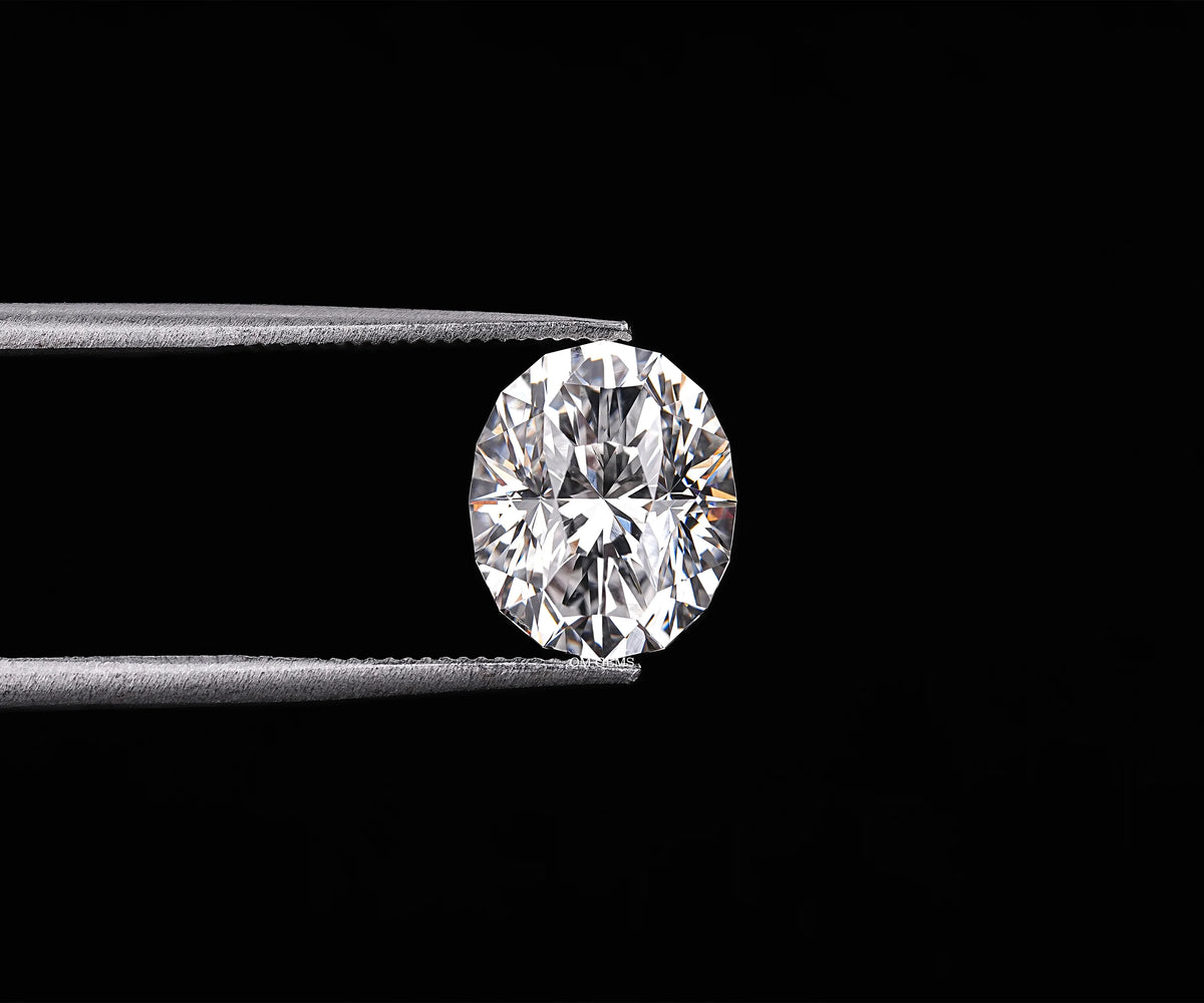 2.41 Carat Oval Faceting Lesson Brilliant Cut Lab Grown Diamond