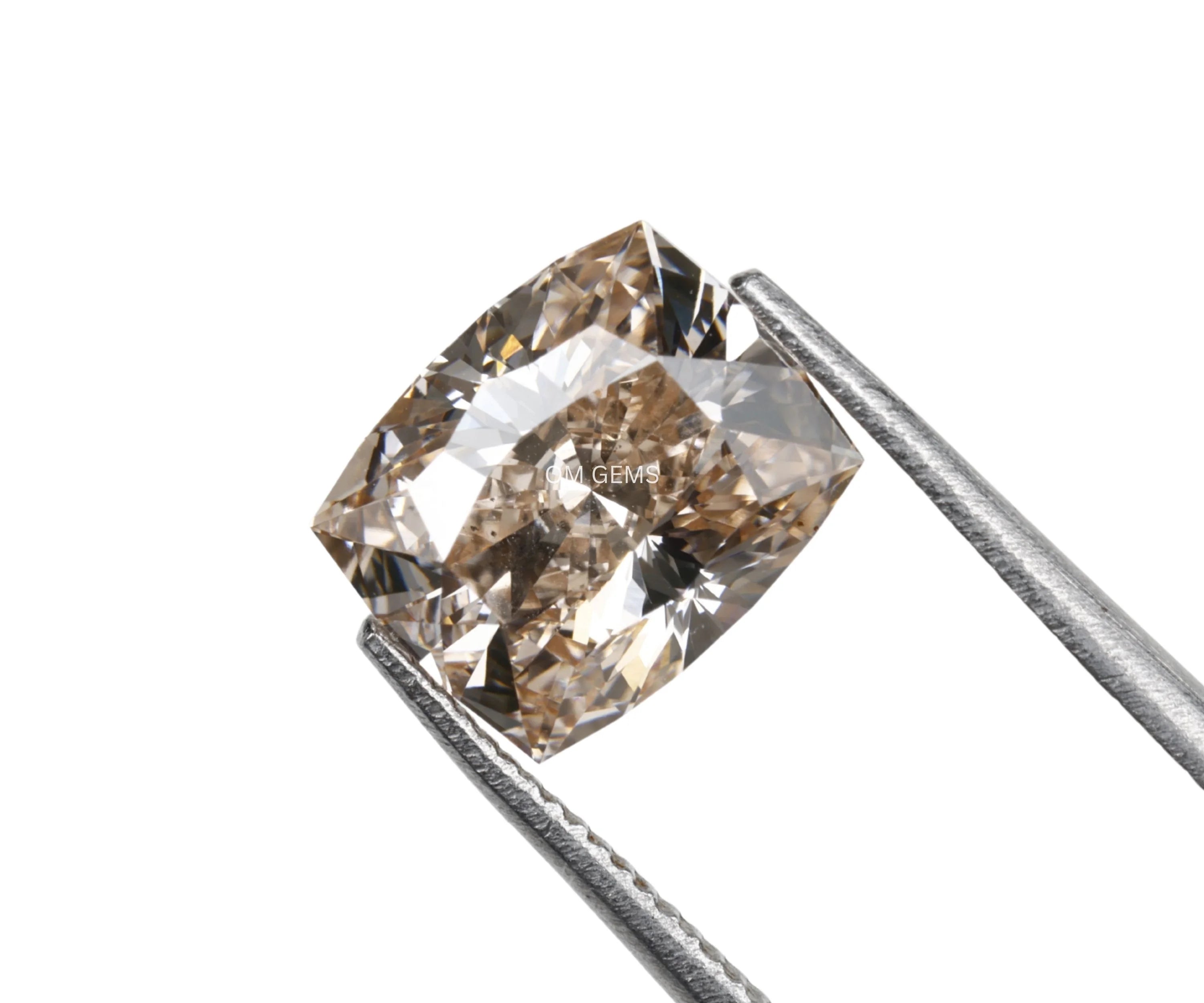 Brown Rectangular Cushion Cut IGI Certified Loose Diamond