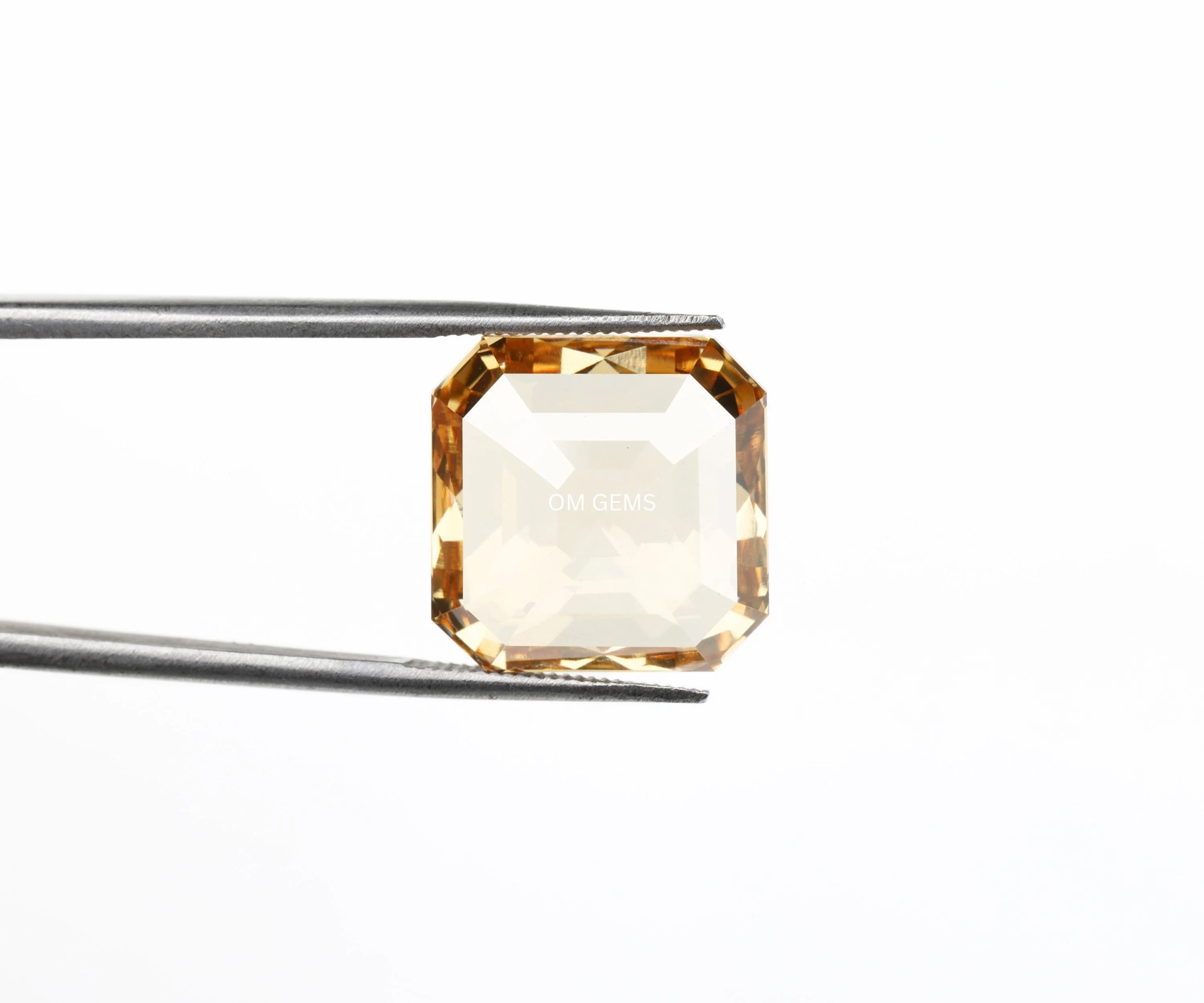 Champagne Asscher Cut Lab Diamond Loose