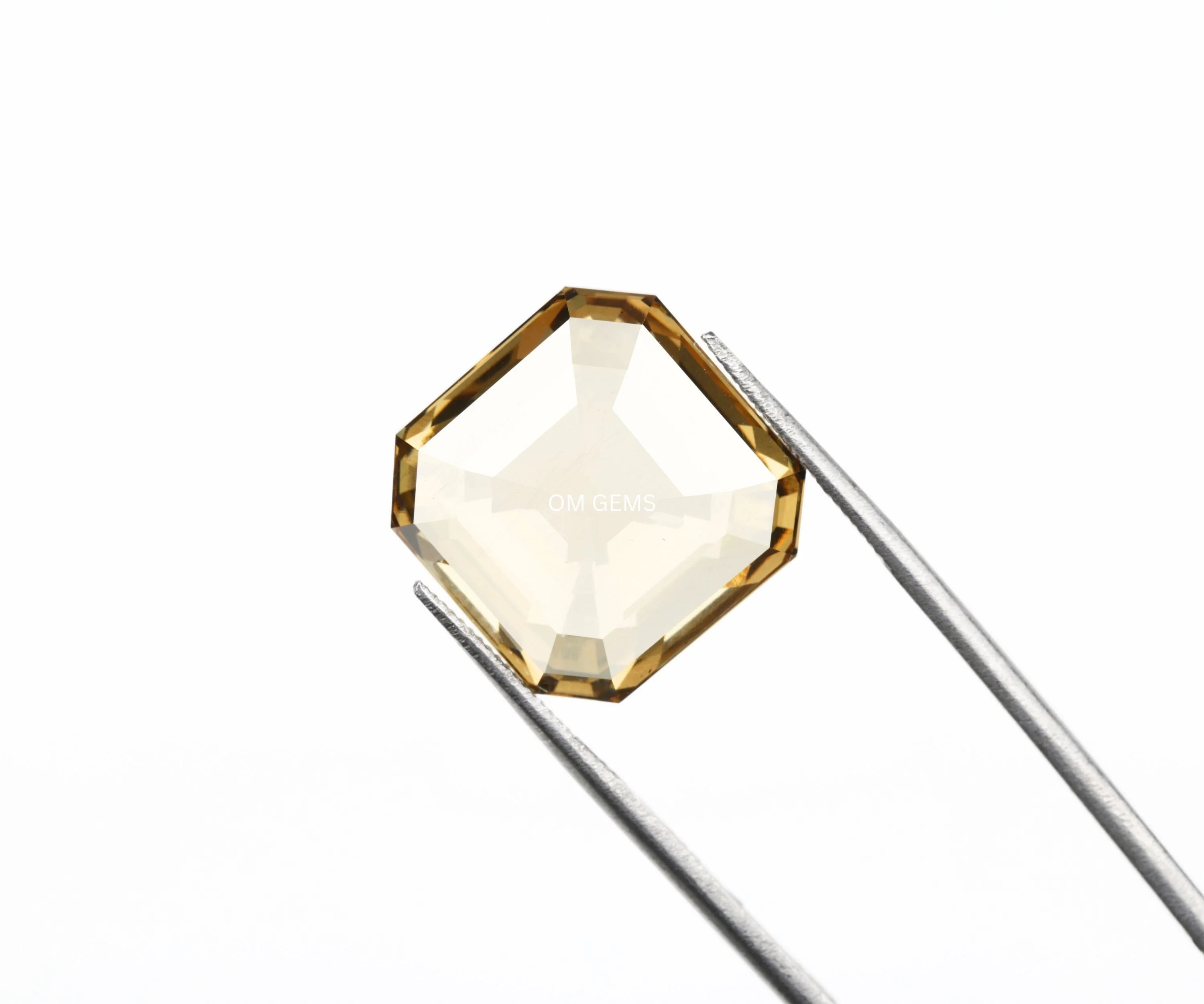 Champagne Asscher Cut Loose Diamond