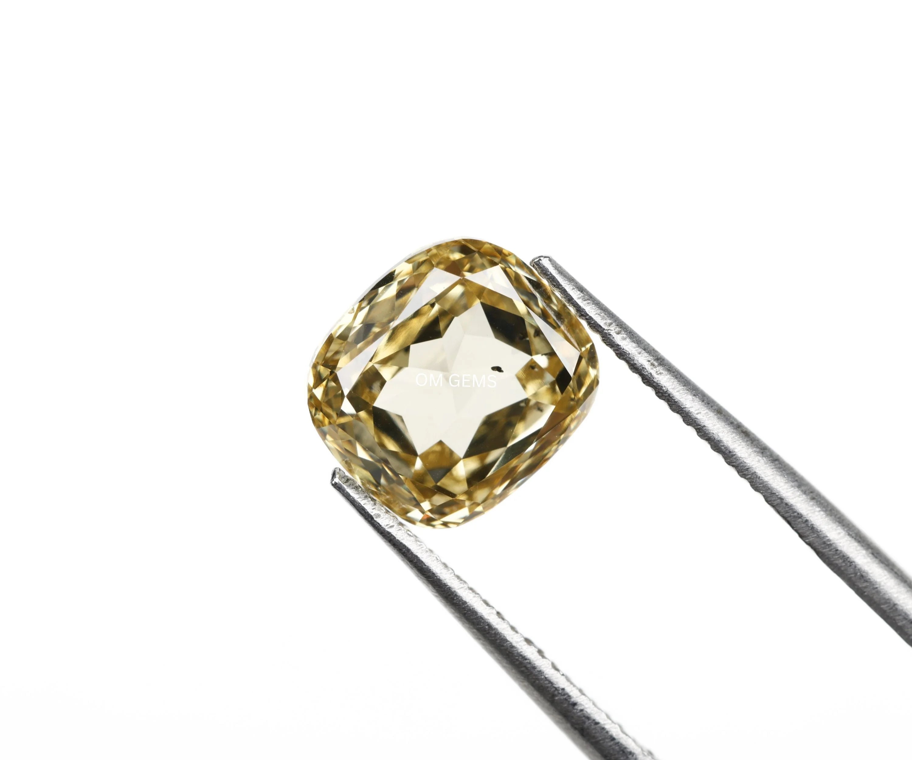 Champagne Cushion Cut Lab Loose Diamond