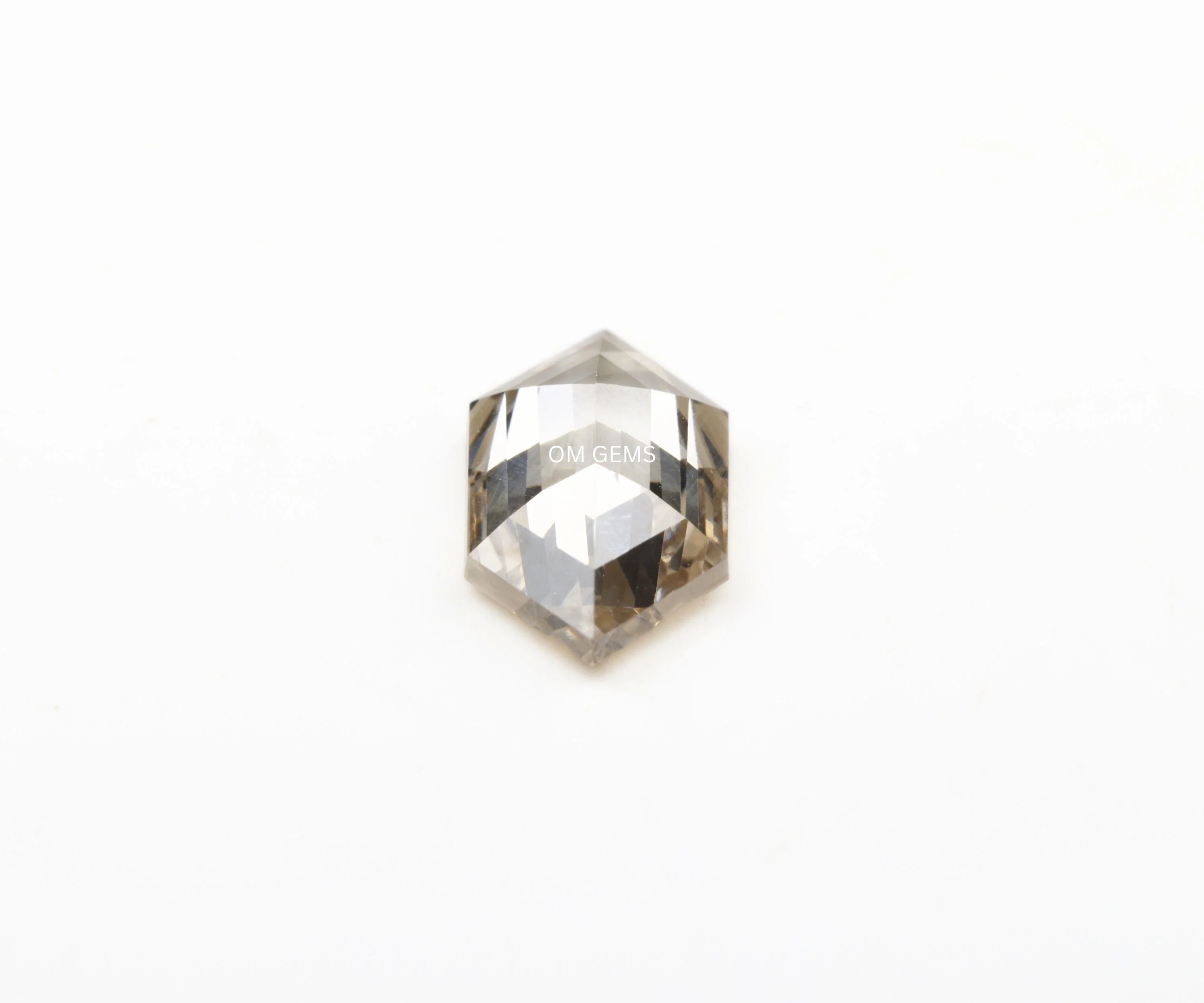 Champagne Hexagon Cut Lab Grown Diamond