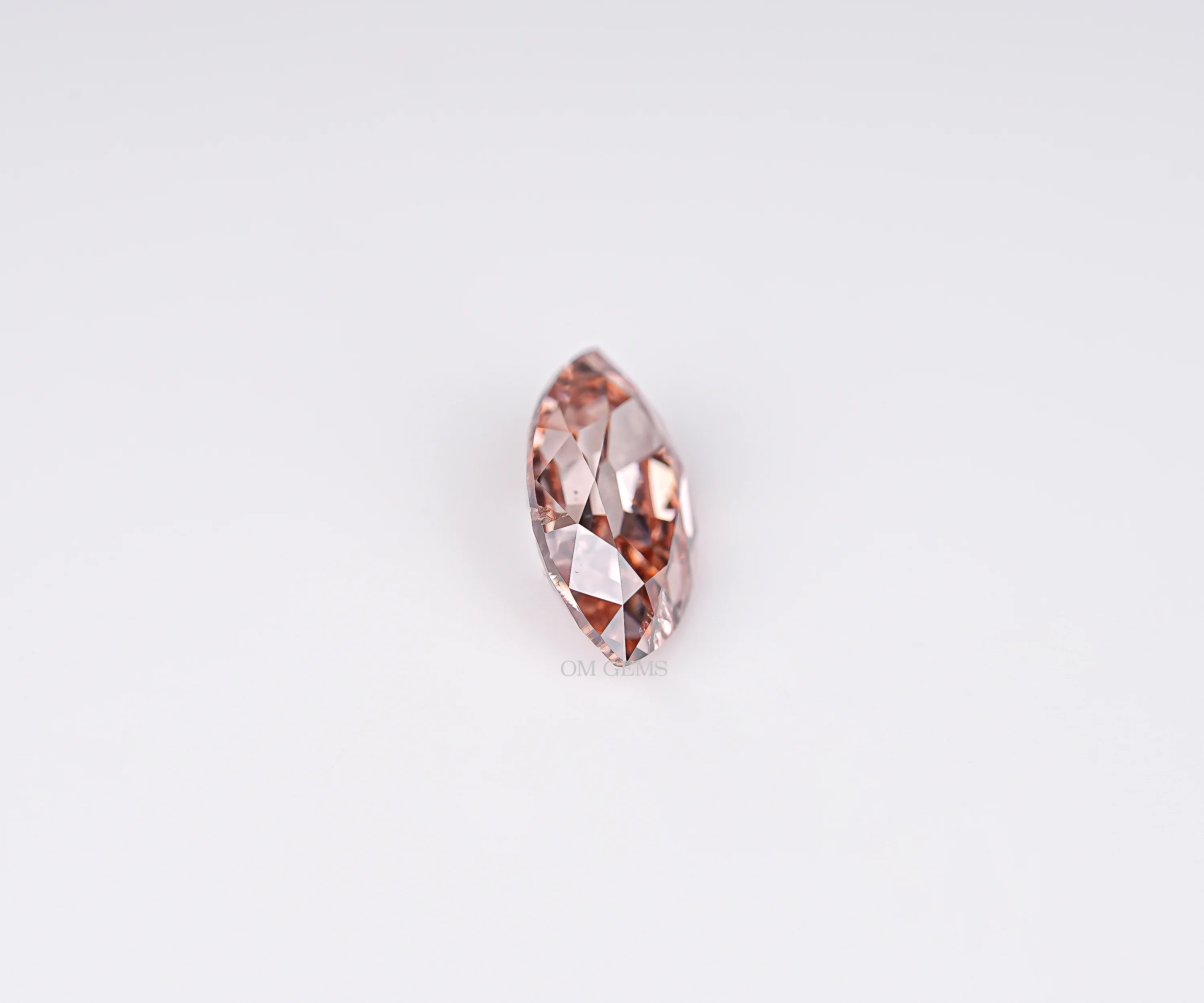 Champagne Marquise Cut Lab Grown Loose Diamond