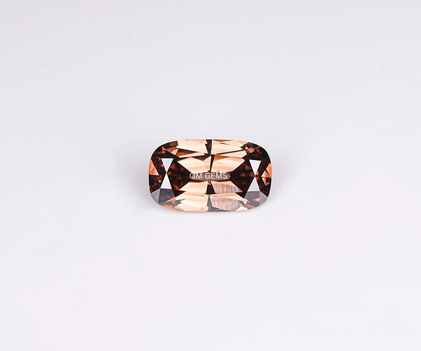 2.35 Carat Old Mine Cushion Cut Lab Grown CVD Diamond Fancy Champagne Color VS1 Clarity