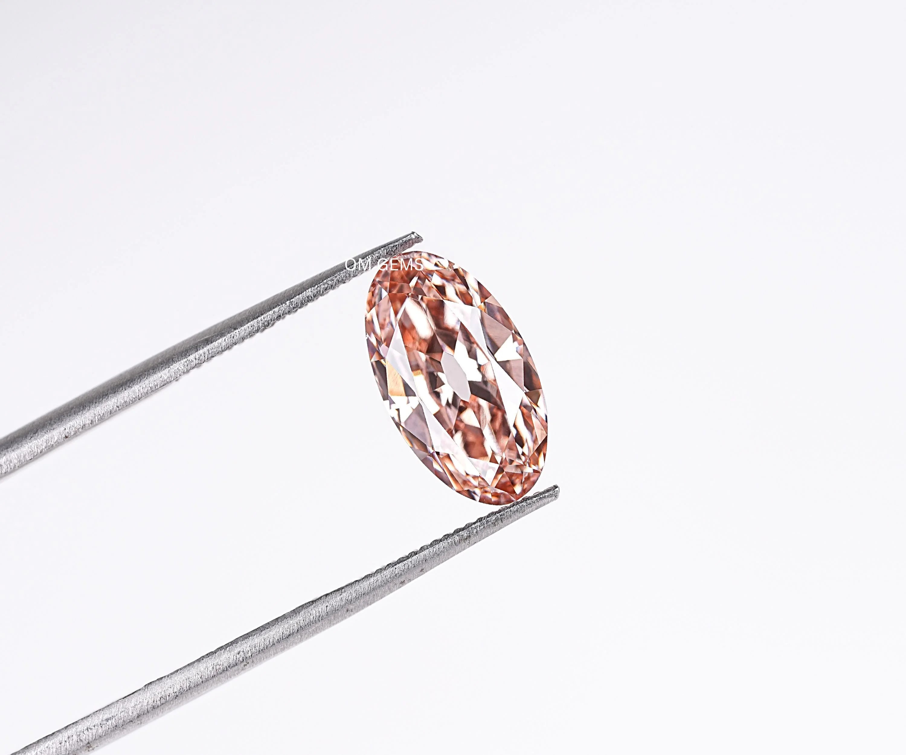 Champagne Old Mine Oval Cut Lab Loose Diamond
