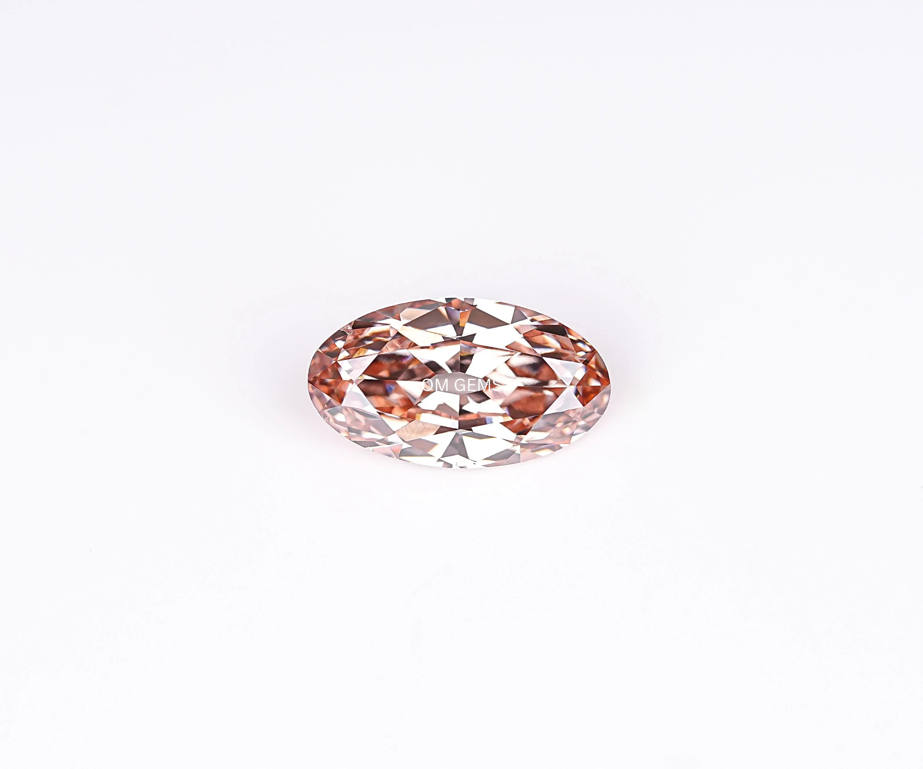 Champagne Old Mine Oval Cut Lab Loose Diamond
