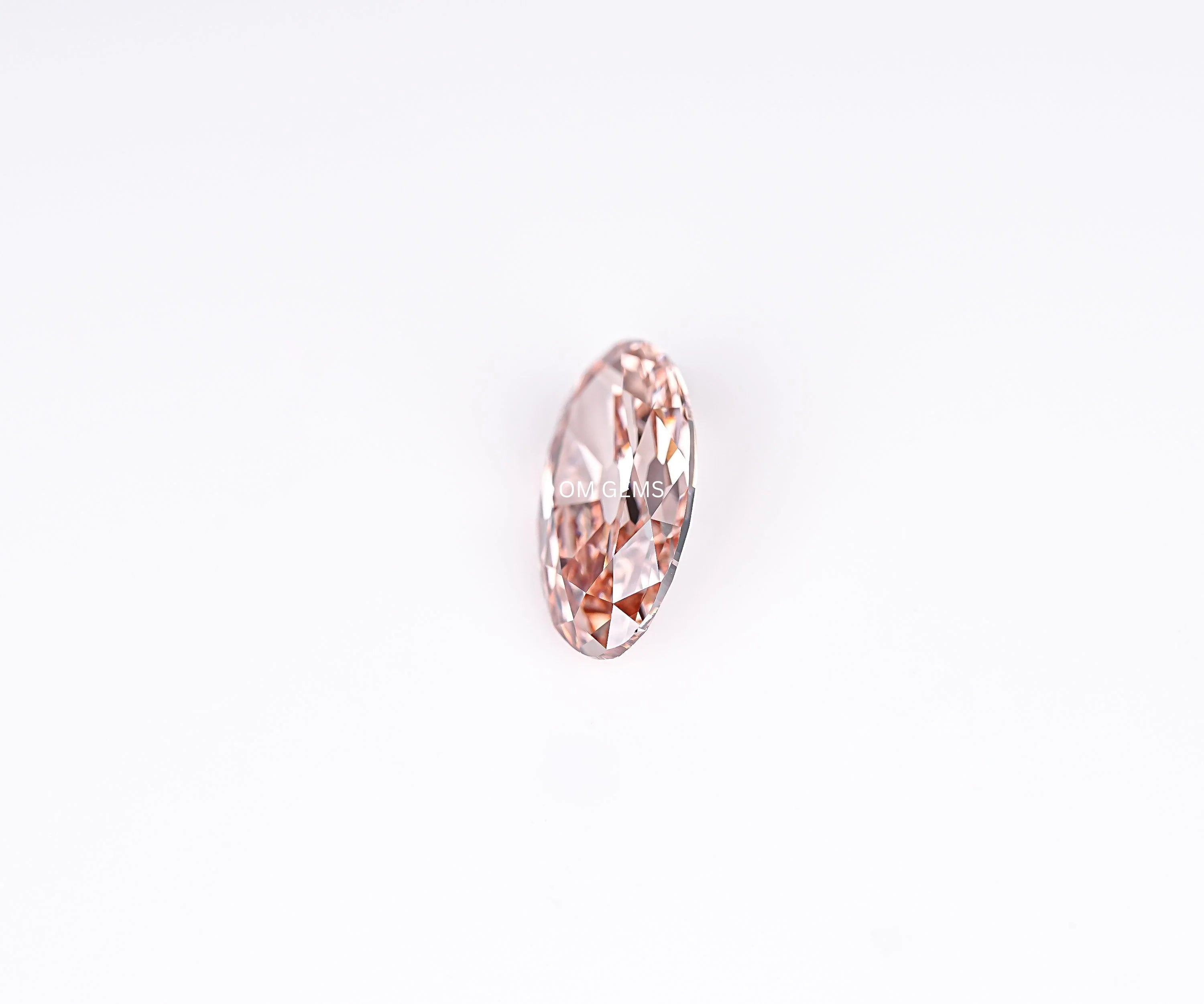 Champagne Old Mine Oval Cut Lab Loose Diamond