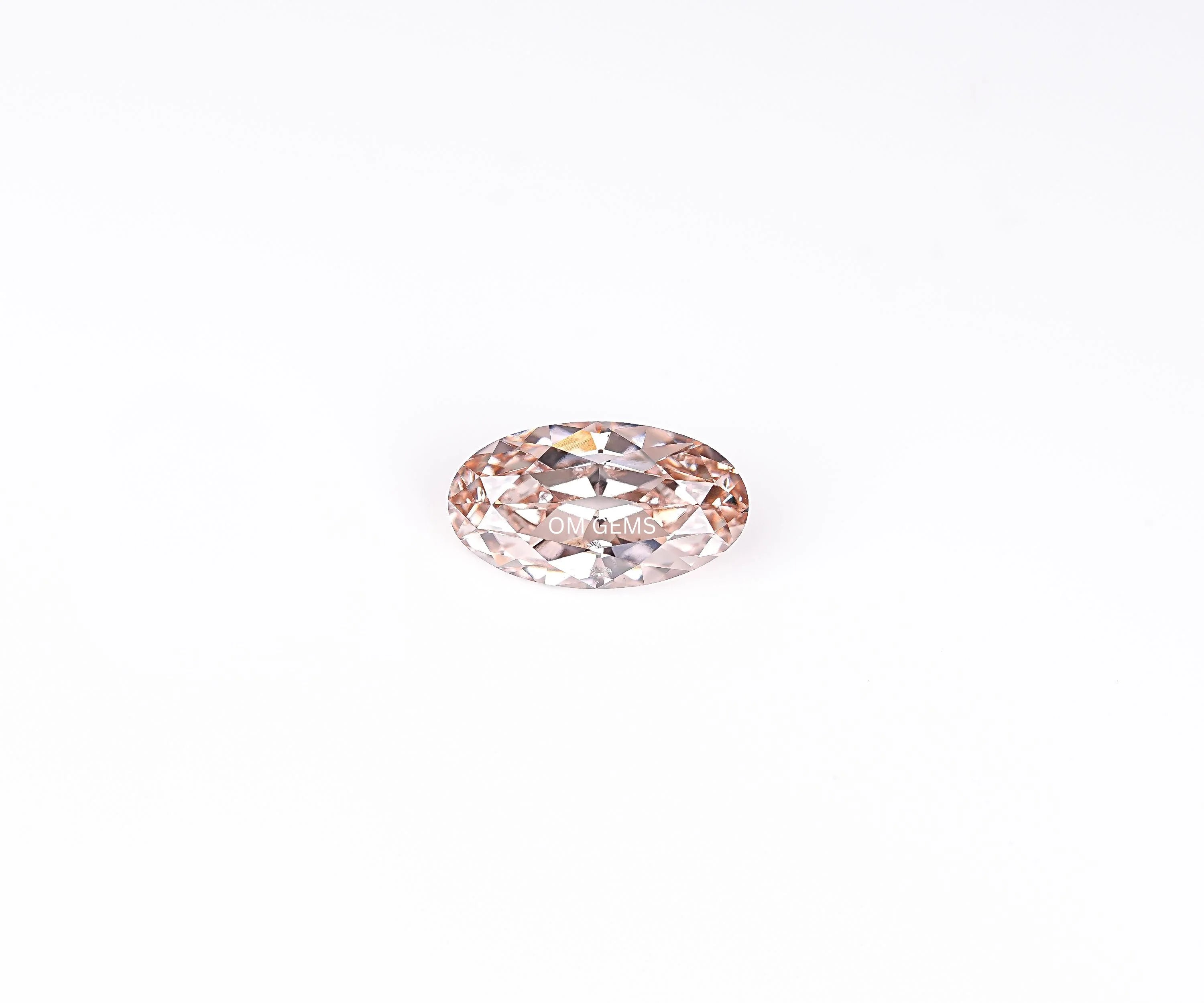 Champagne Old Mine Oval Lab Loose Diamond