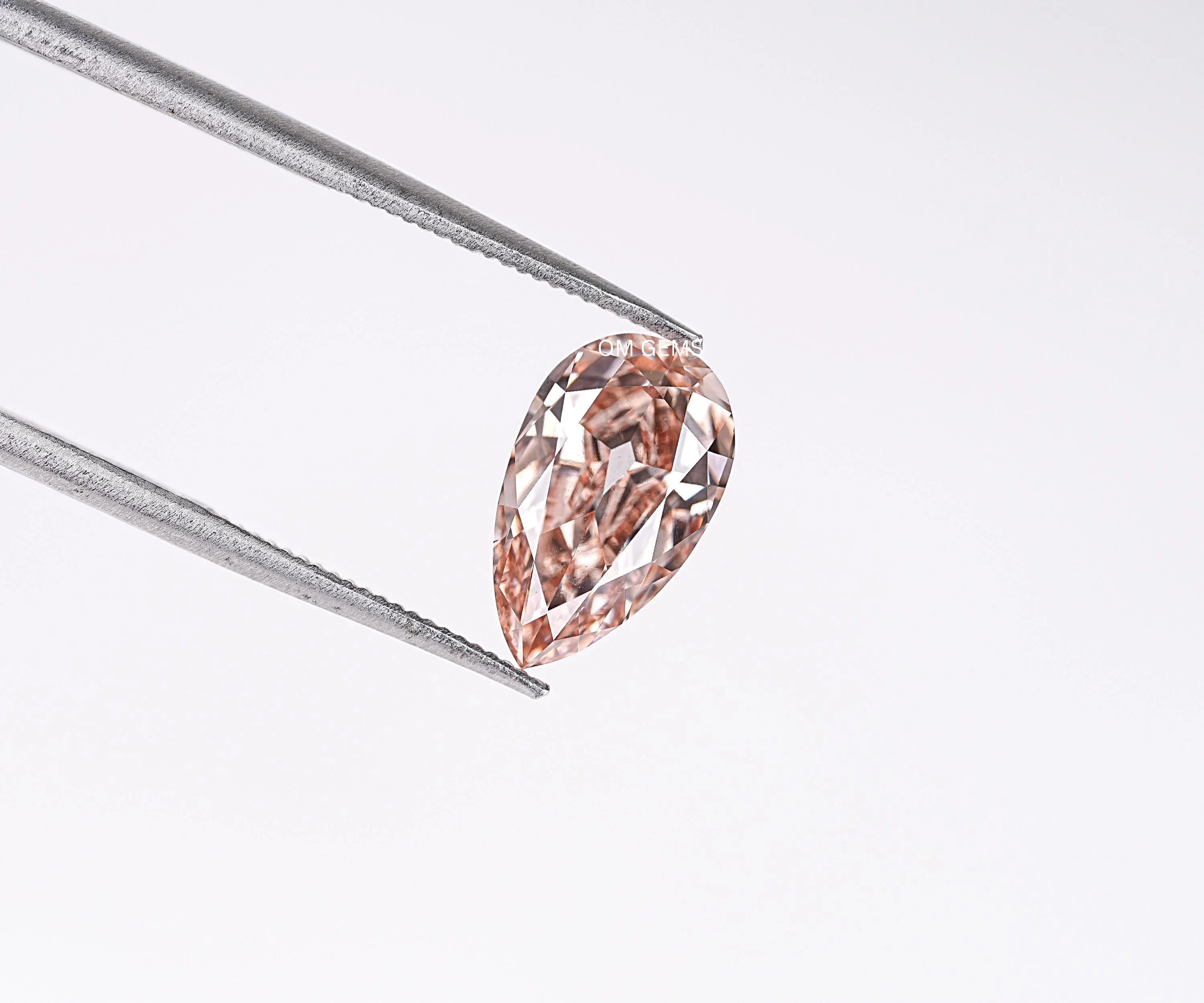 Champagne Pear Cut Lab Grown Diamond Loose