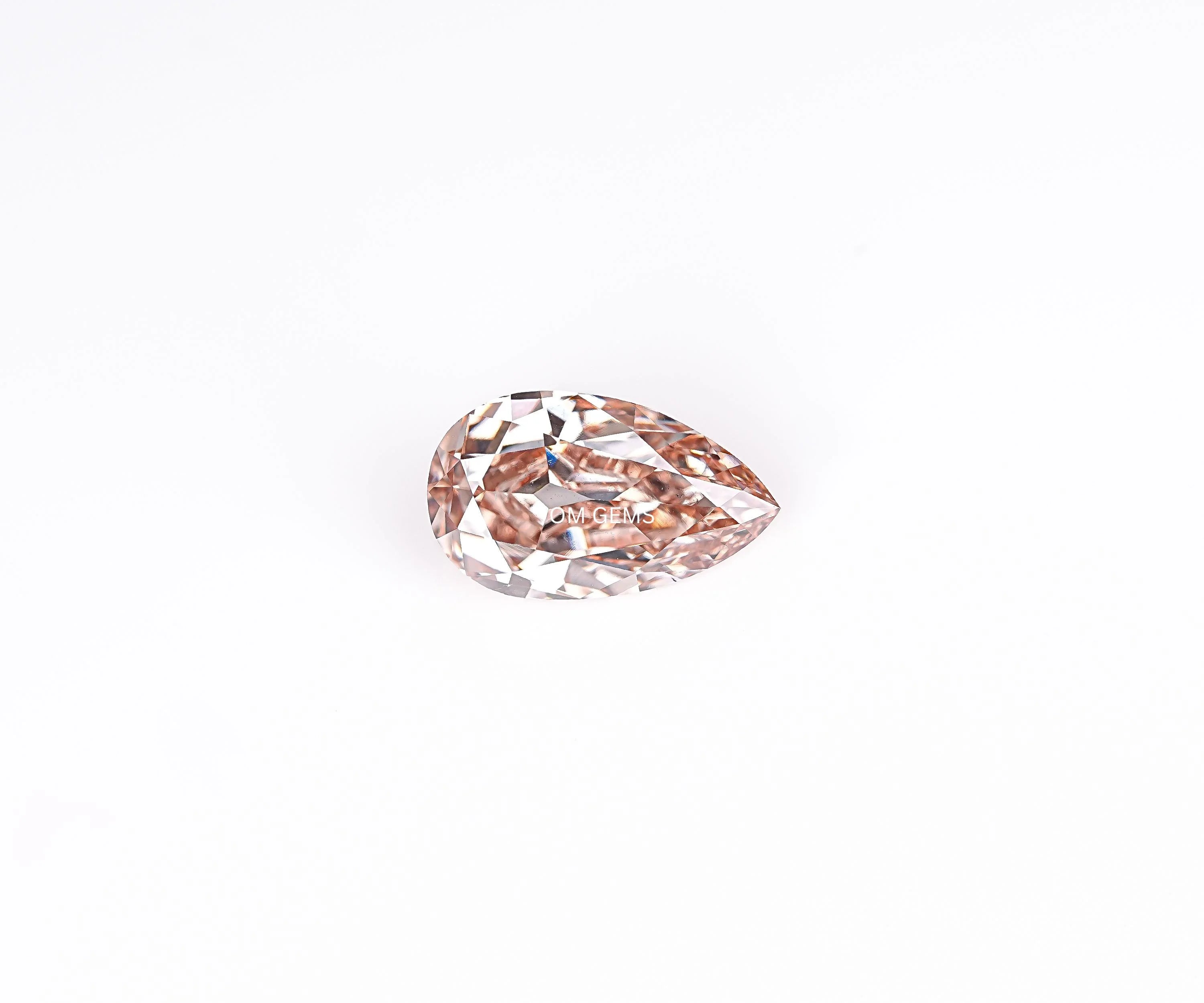 Champagne Pear Cut Lab Grown Diamond Loose