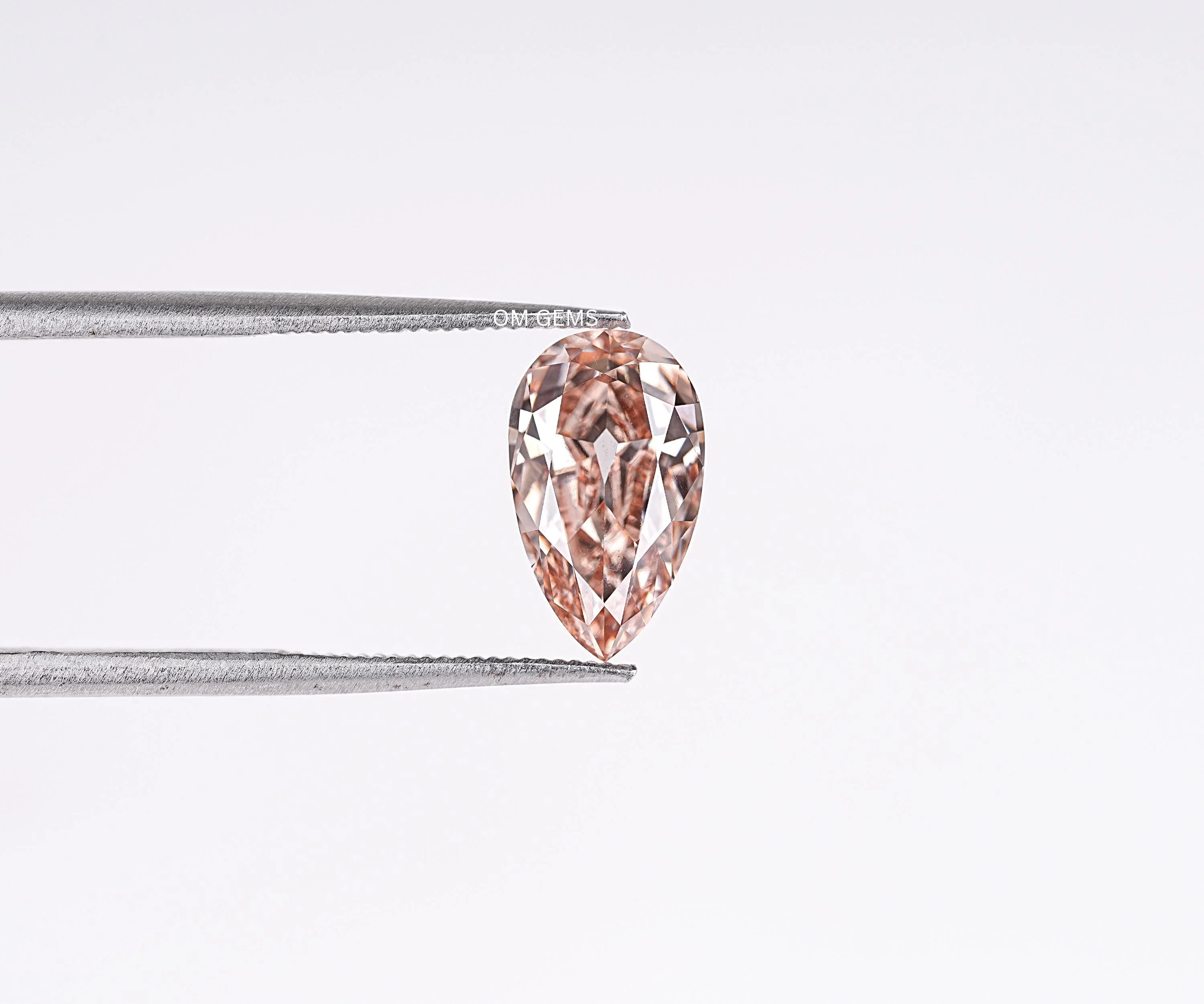 Champagne Pear Cut Lab Grown Diamond Loose