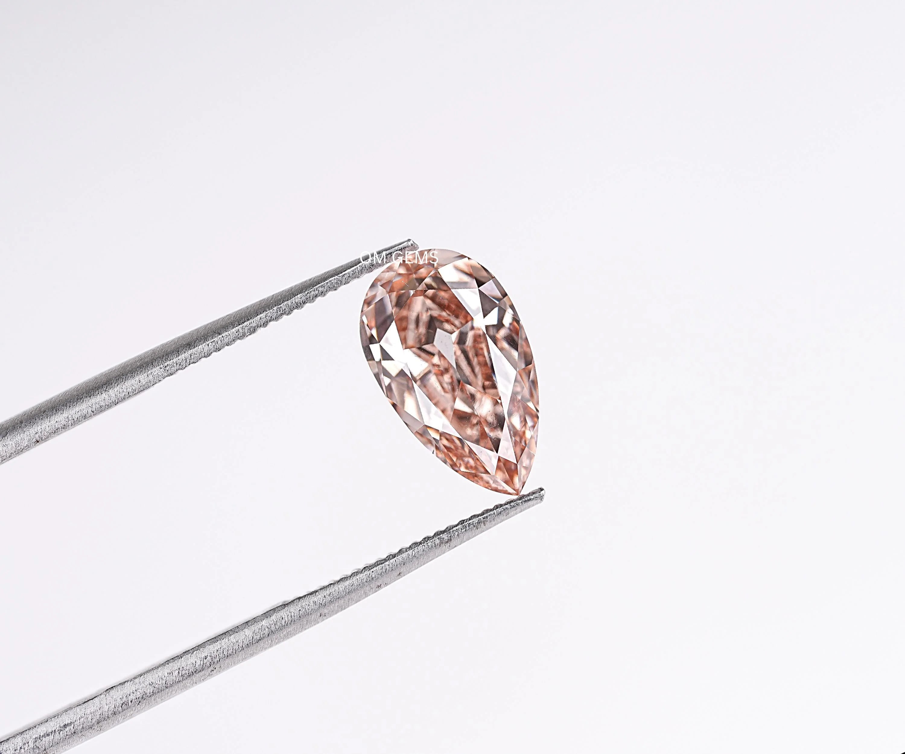 Champagne Pear Cut Lab Grown Diamond Loose