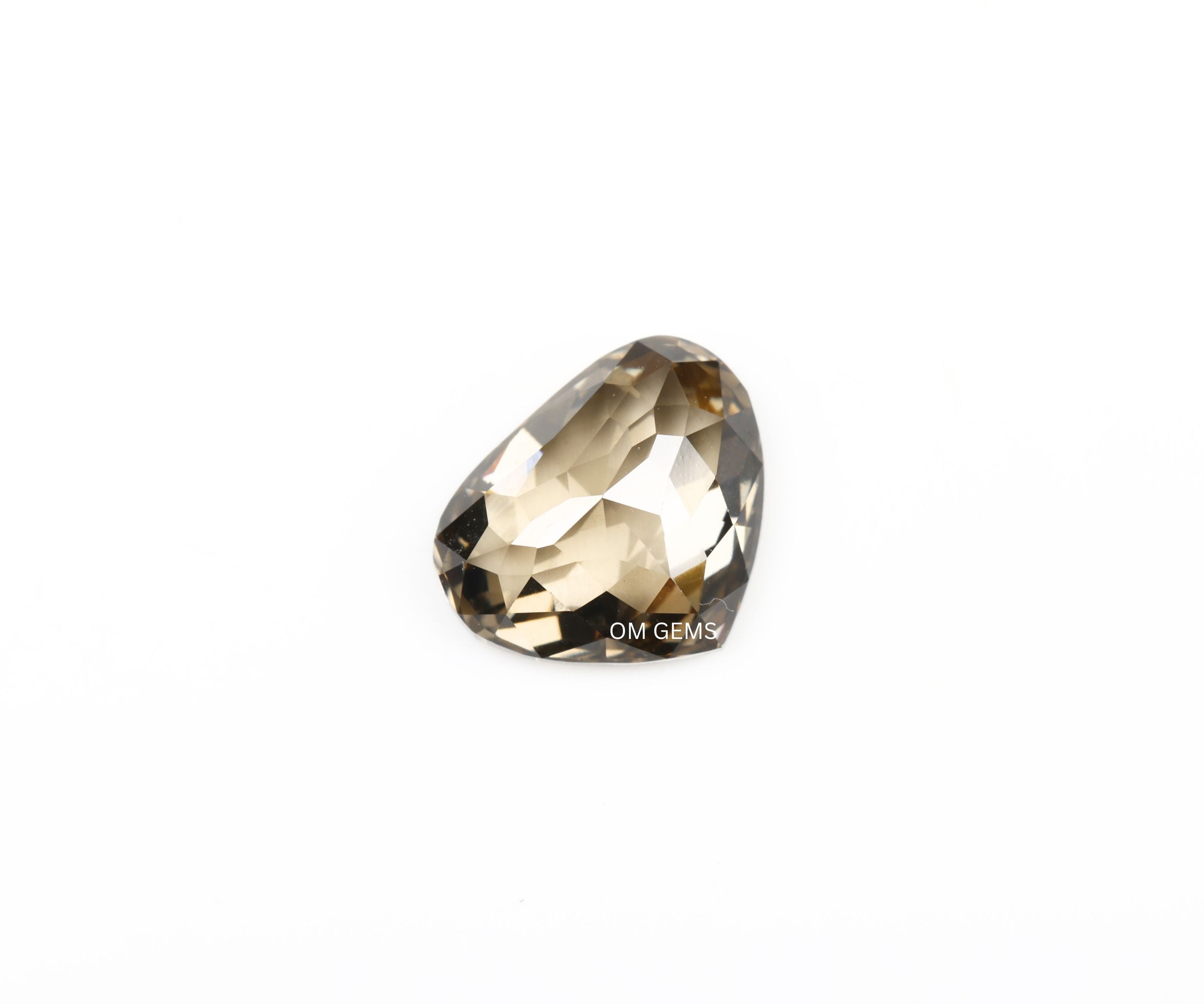Champagne Pear Cut Lab Loose Diamond