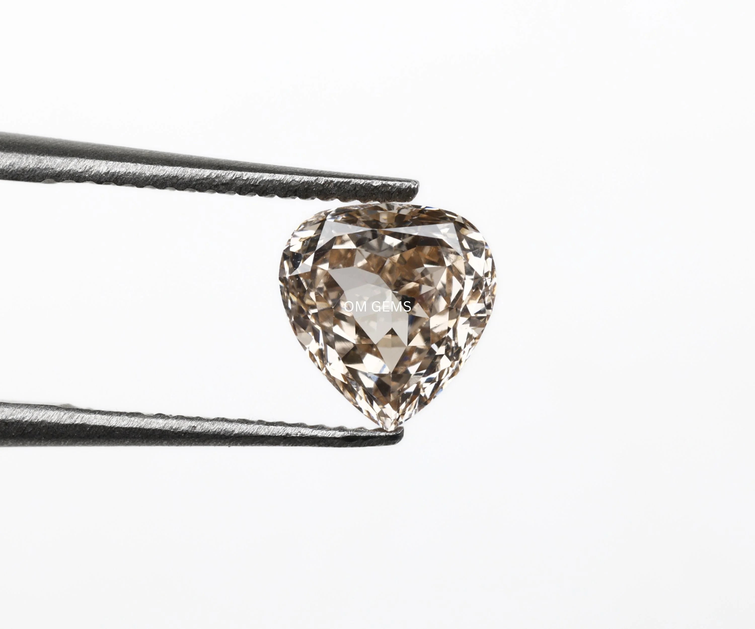 Champagne Pear Shape Lab Loose Diamond